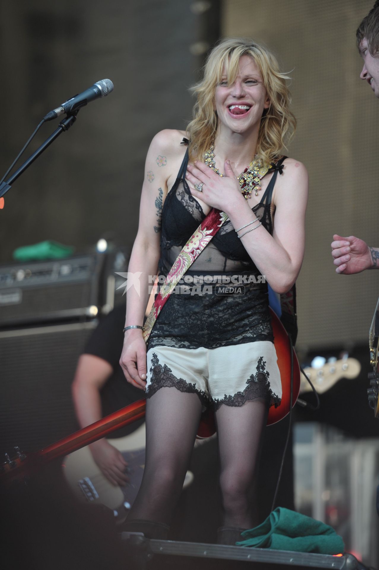 Кортни Лав в Москве, Courtney Love, пикник Афиши, Москва, 23 июля 2011 года.