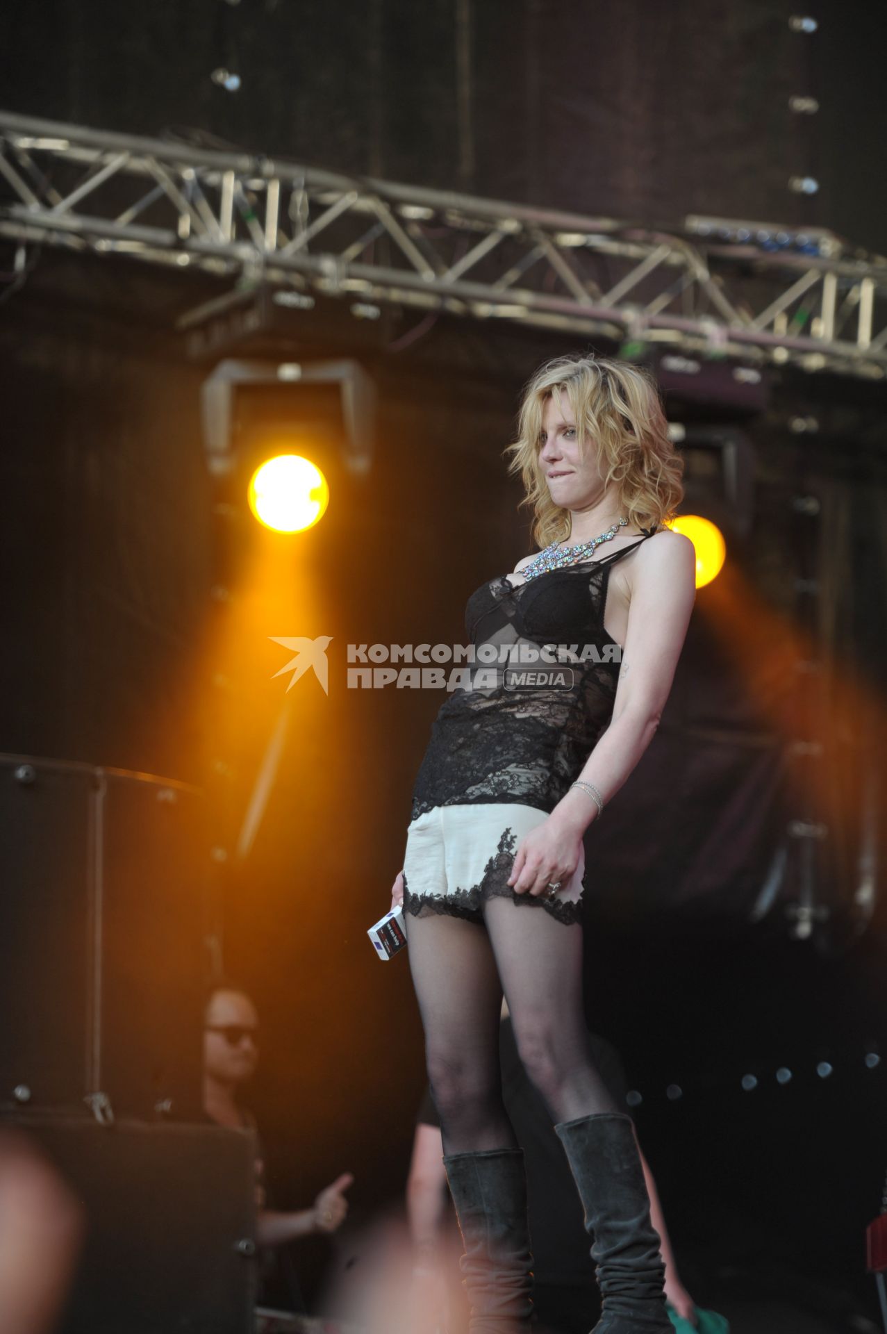 Кортни Лав в Москве, Courtney Love, пикник Афиши, Москва, 23 июля 2011 года.