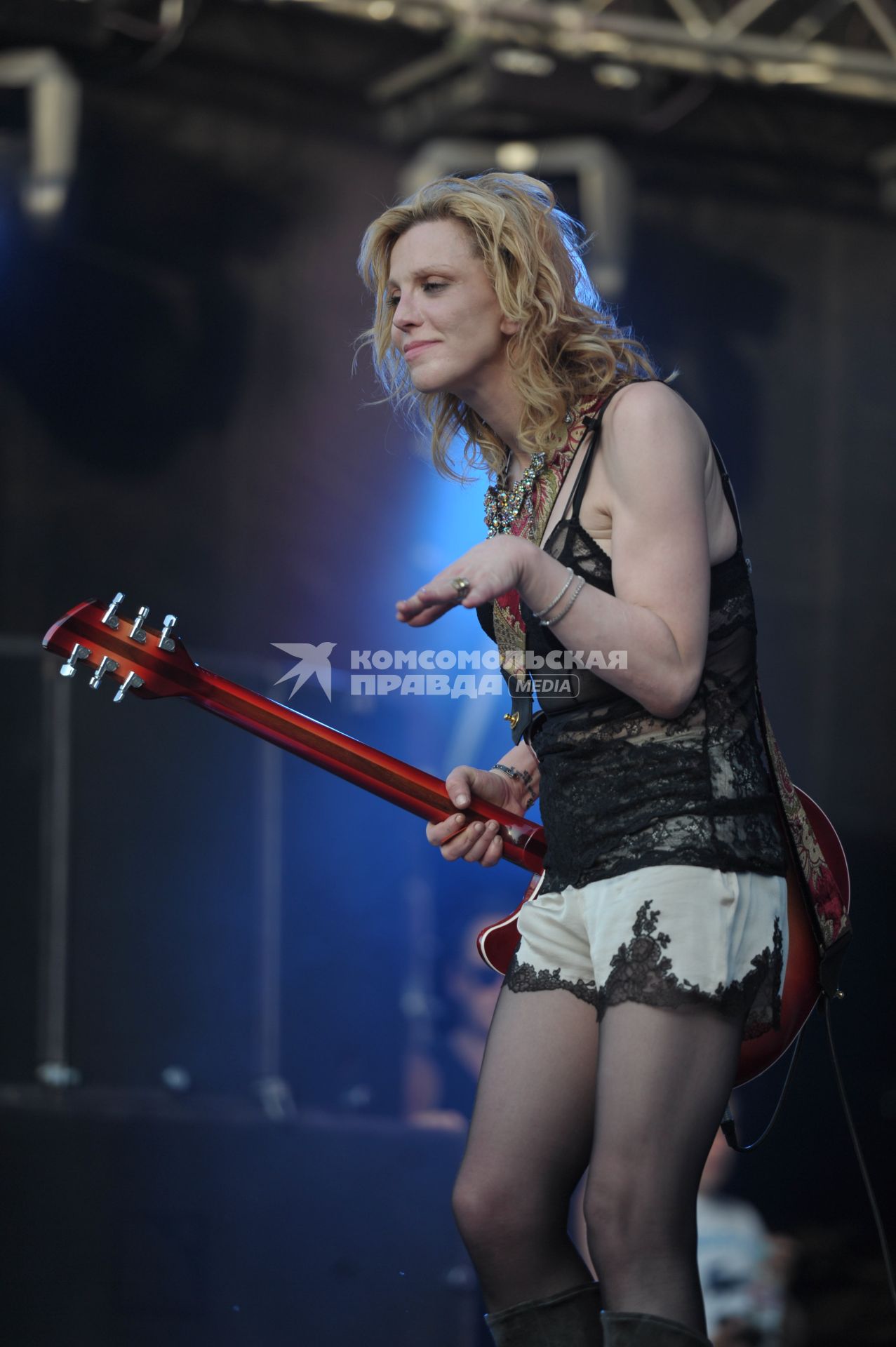 Кортни Лав в Москве, Courtney Love, пикник Афиши, Москва, 23 июля 2011 года.