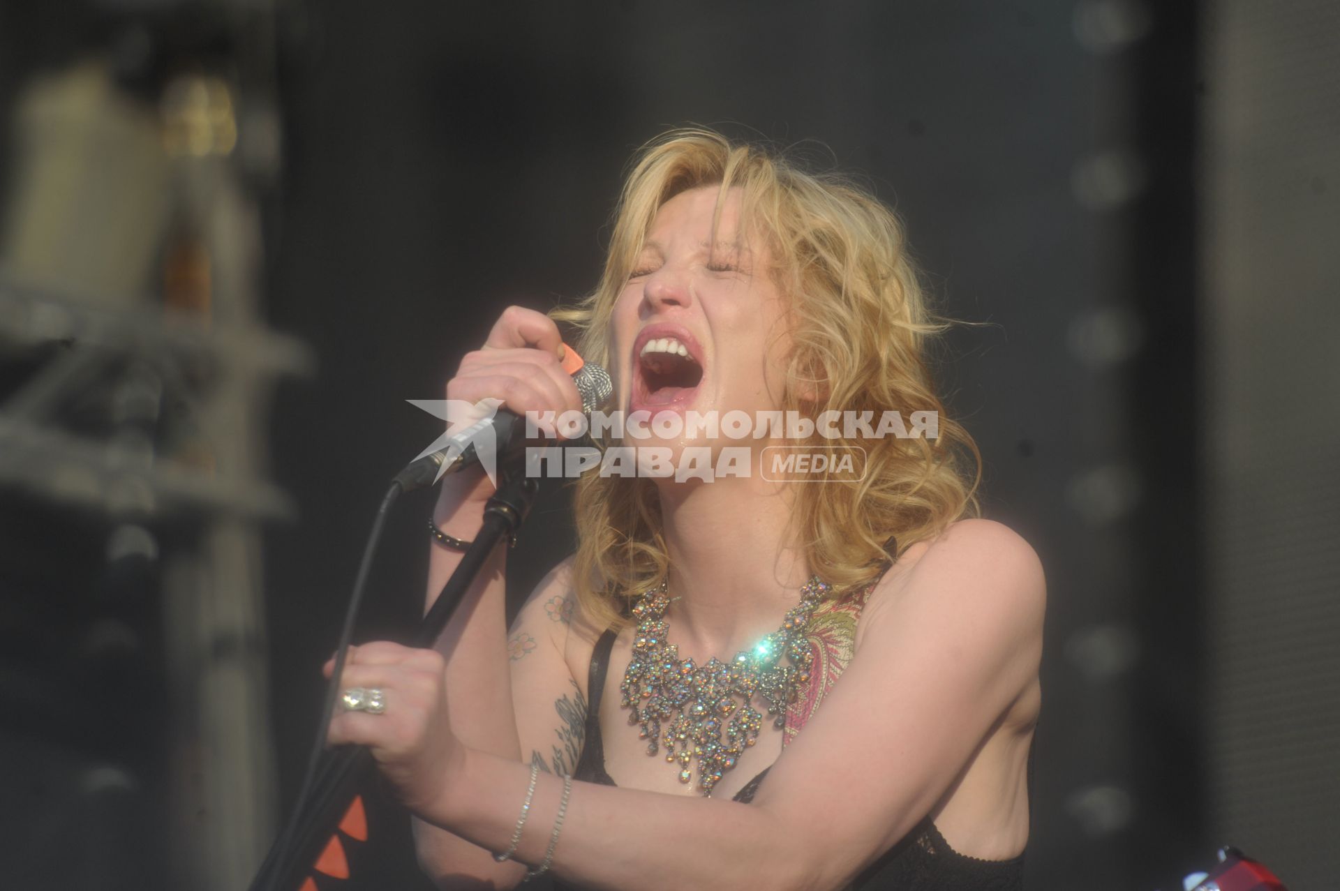 Кортни Лав в Москве, Courtney Love, пикник Афиши, Москва, 23 июля 2011 года.