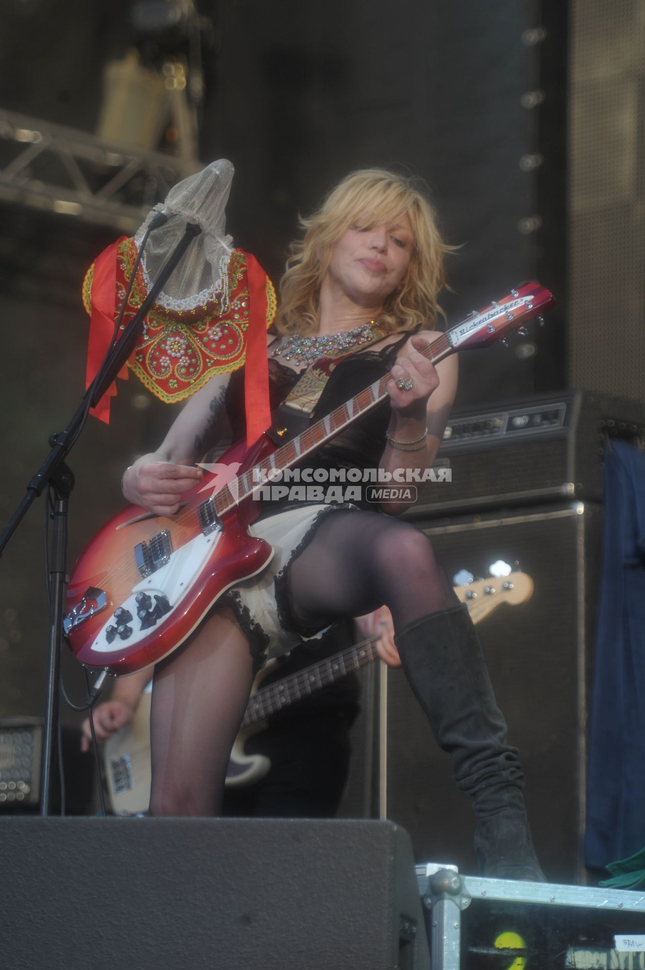 Кортни Лав в Москве, Courtney Love, пикник Афиши, Москва, 23 июля 2011 года.