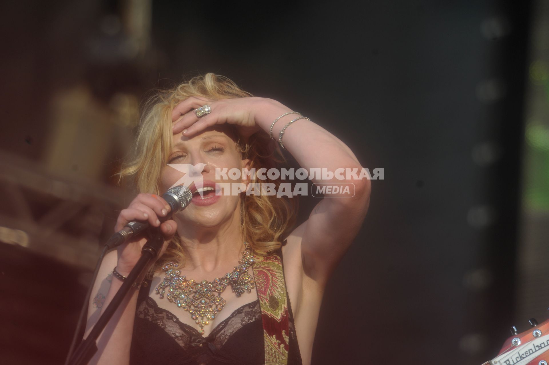 Кортни Лав в Москве, Courtney Love, пикник Афиши, Москва, 23 июля 2011 года.