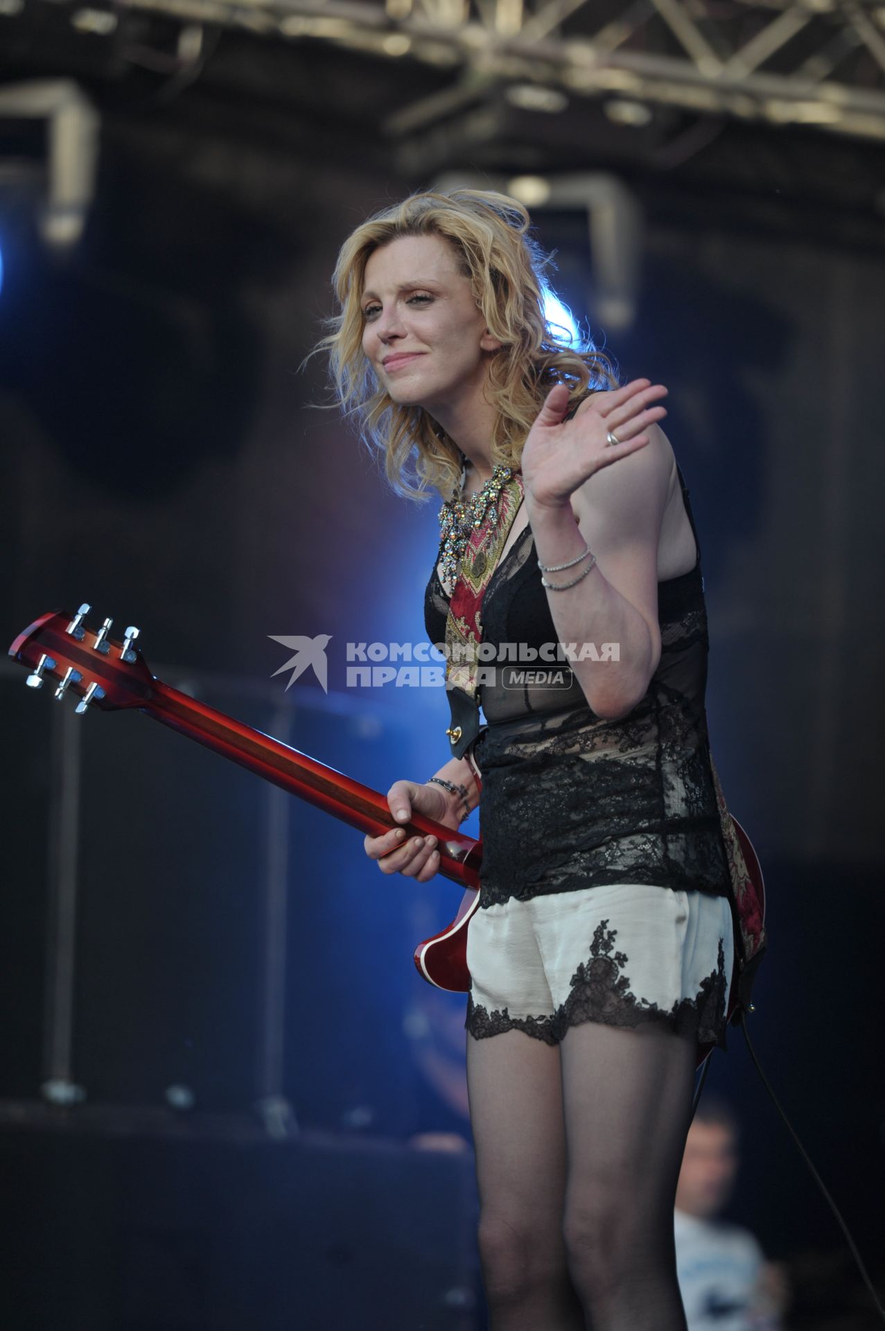 Кортни Лав в Москве, Courtney Love, пикник Афиши, Москва, 23 июля 2011 года.