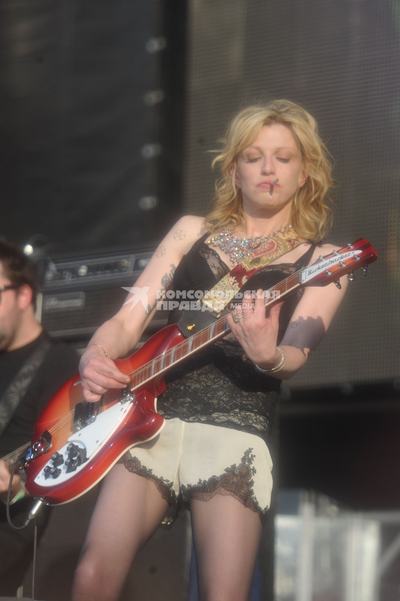 Кортни Лав в Москве, Courtney Love, пикник Афиши, Москва, 23 июля 2011 года.