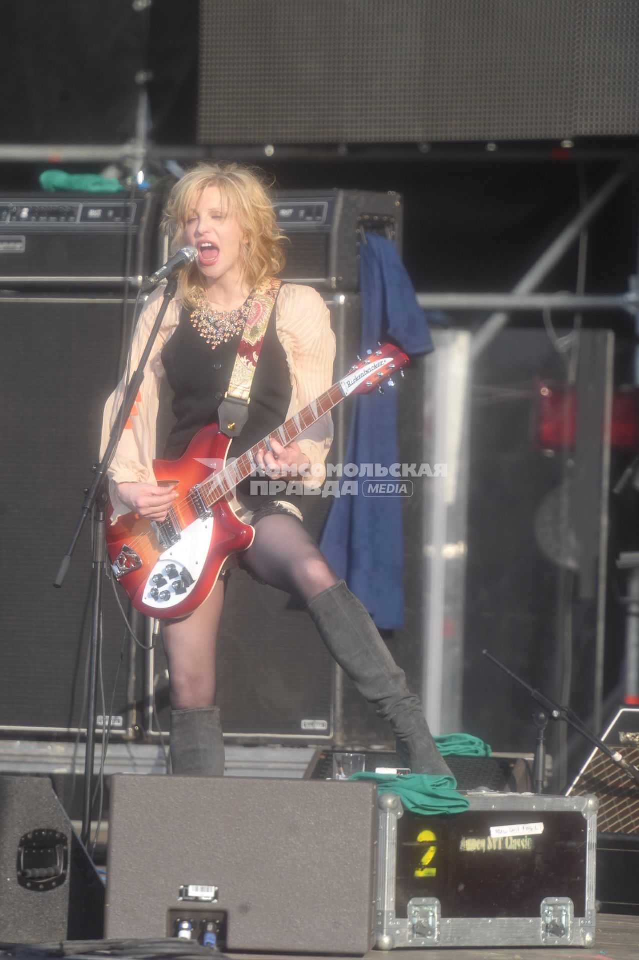 Кортни Лав в Москве, Courtney Love, пикник Афиши, Москва, 23 июля 2011 года.