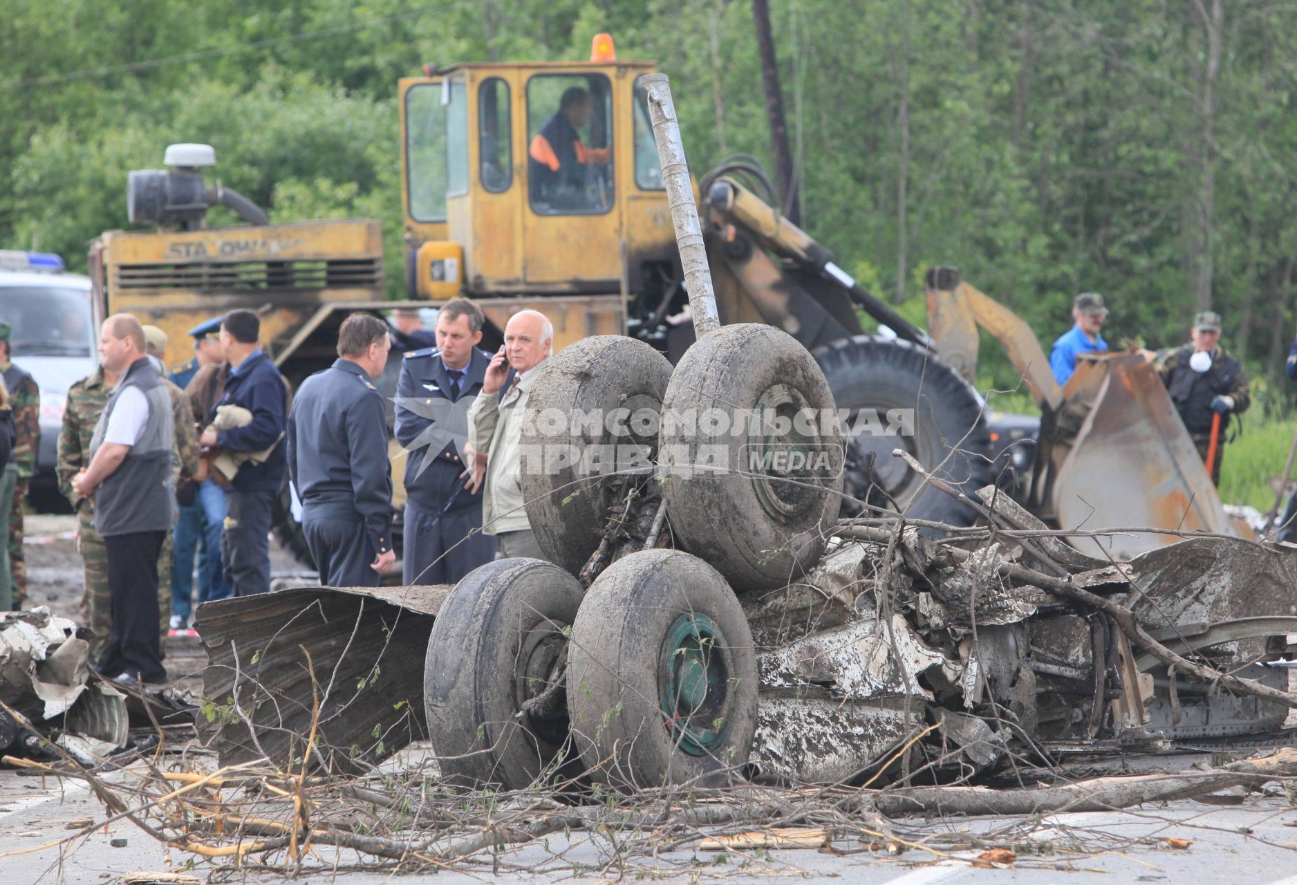 Падение самолета ТУ-134  районе д. Бесовец. 21 июня 2011 г.