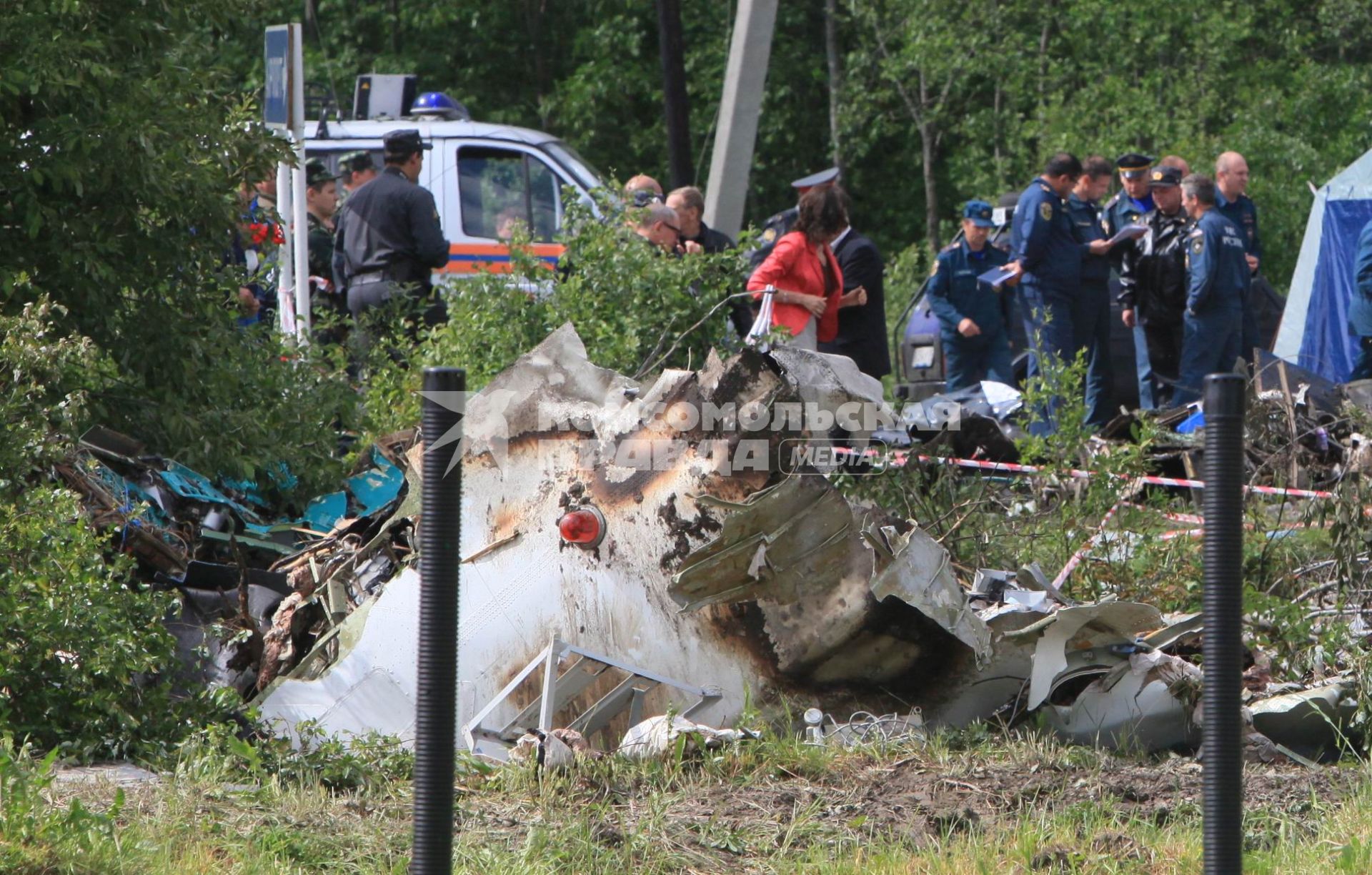 Падение самолета ТУ-134  районе д. Бесовец. 21 июня 2011 г.