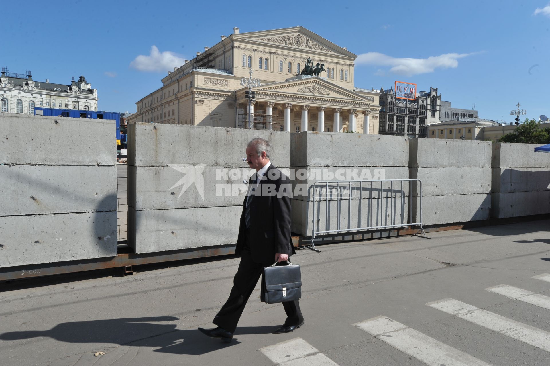 Реконструкция Большого театра. Москва. 23 июня 2011 года.