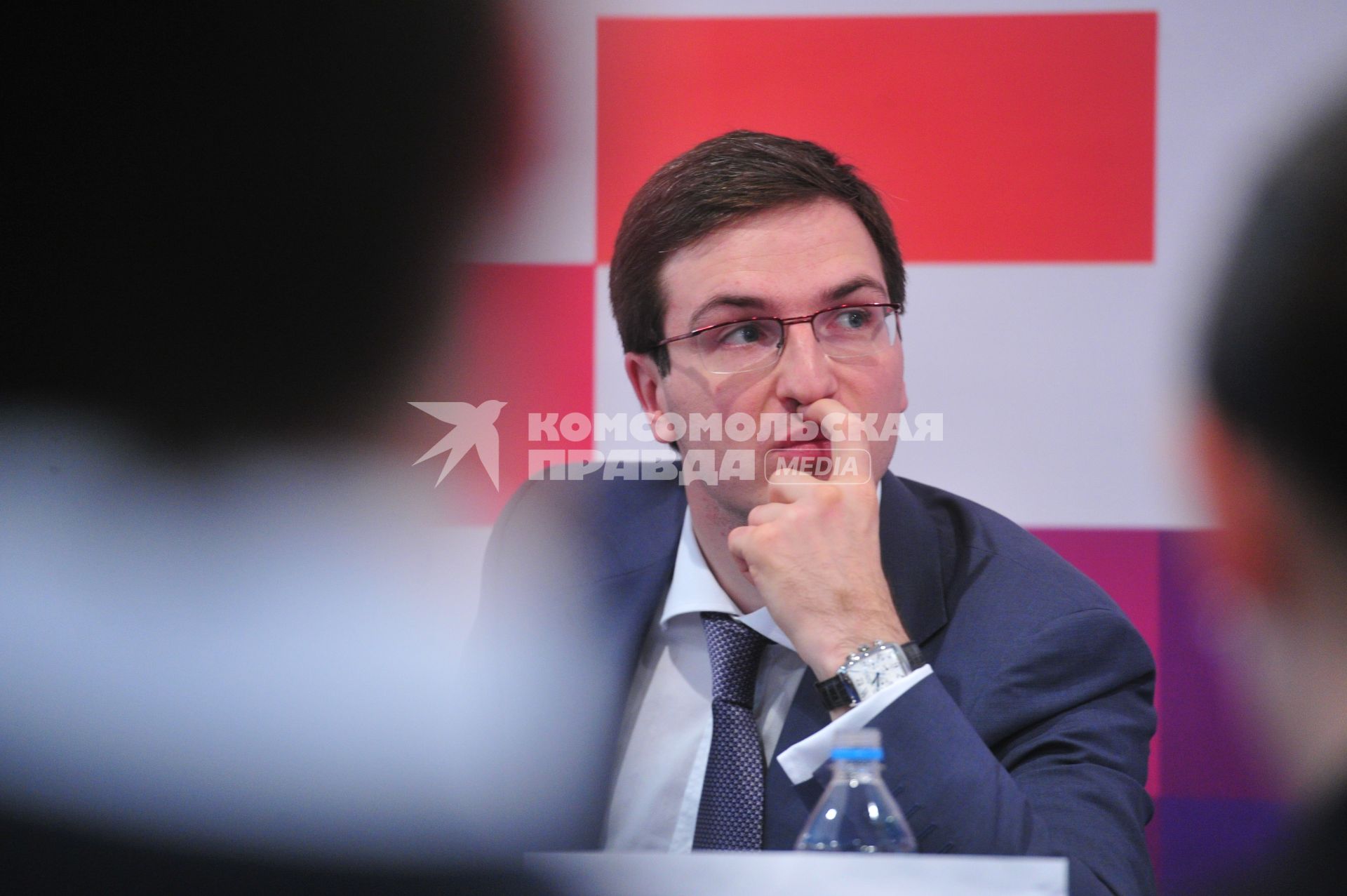 Презентация ТЕХНОПАРКА СКОЛКОВО. На снимке: директор ООО ТЕХНОПАРК СКОЛКОВО Сергей Курилов. 14 сентября  2011 года.