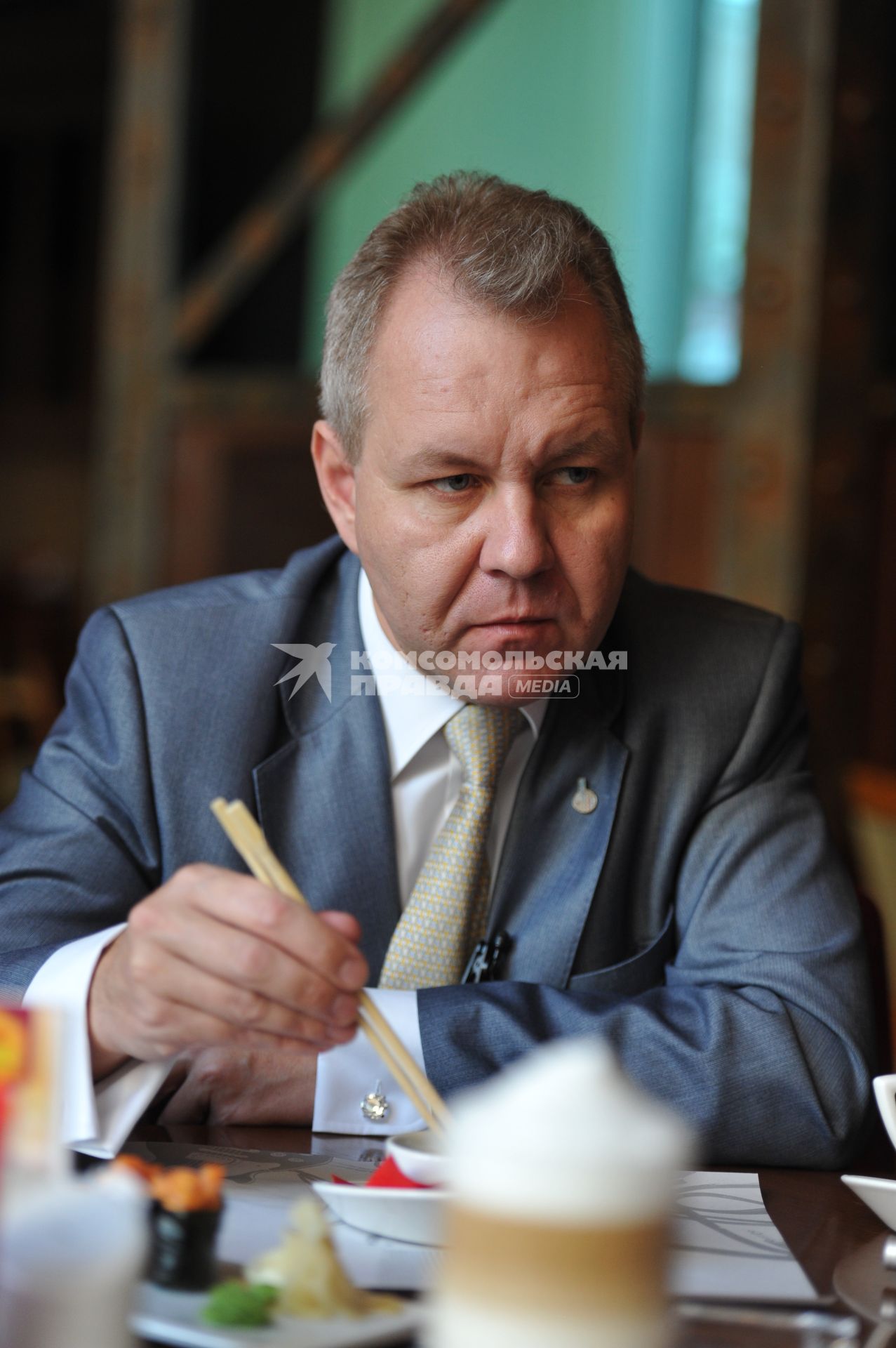 Директор Центра исследований постиндустриального общества Владислав Иноземцев во время интервью. Москва.  02 сентября  2011 года.