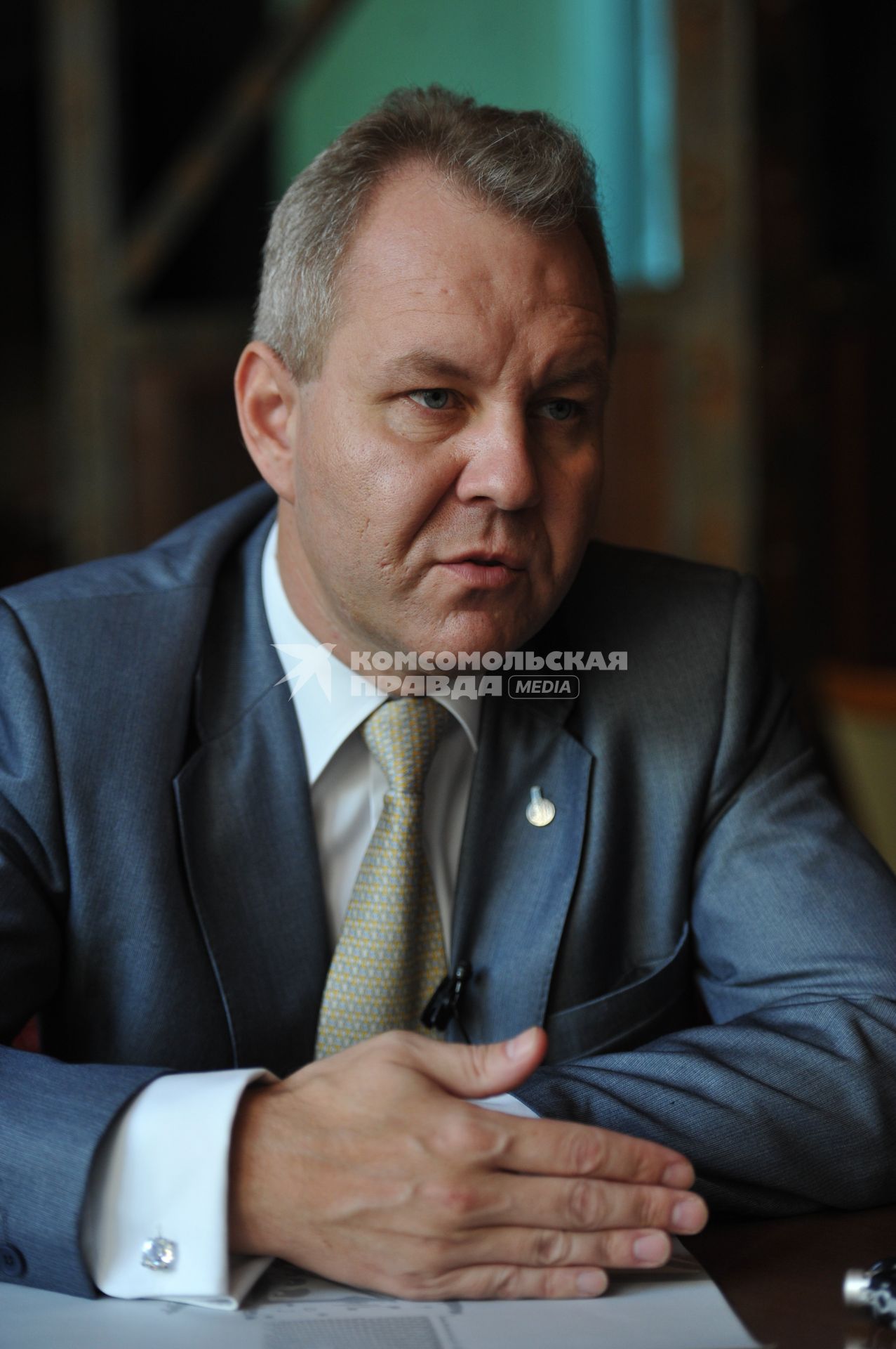 Директор Центра исследований постиндустриального общества Владислав Иноземцев во время интервью. Москва.  02 сентября  2011 года.