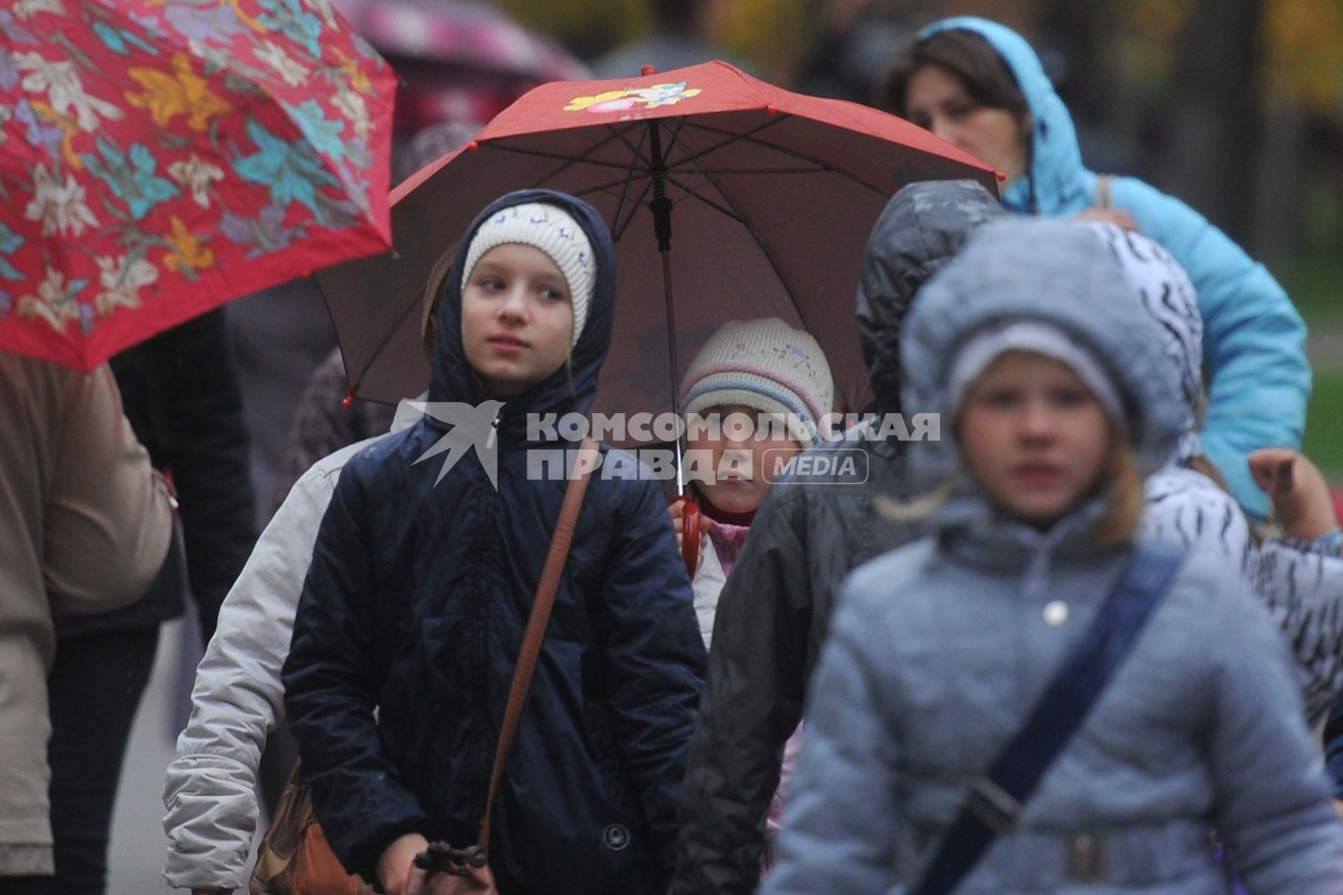 Дождь в городе. Москва. 12 октября 2011 года.