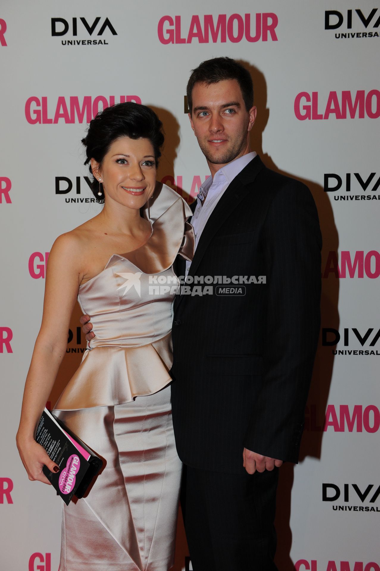 Церемония вручения премии ЖЕНЩИНА ГОДА ЖУРНАЛА GLAMOUR 2011. На снимке: актриса Екатерина Волкова. 17 ноября 2011 года.