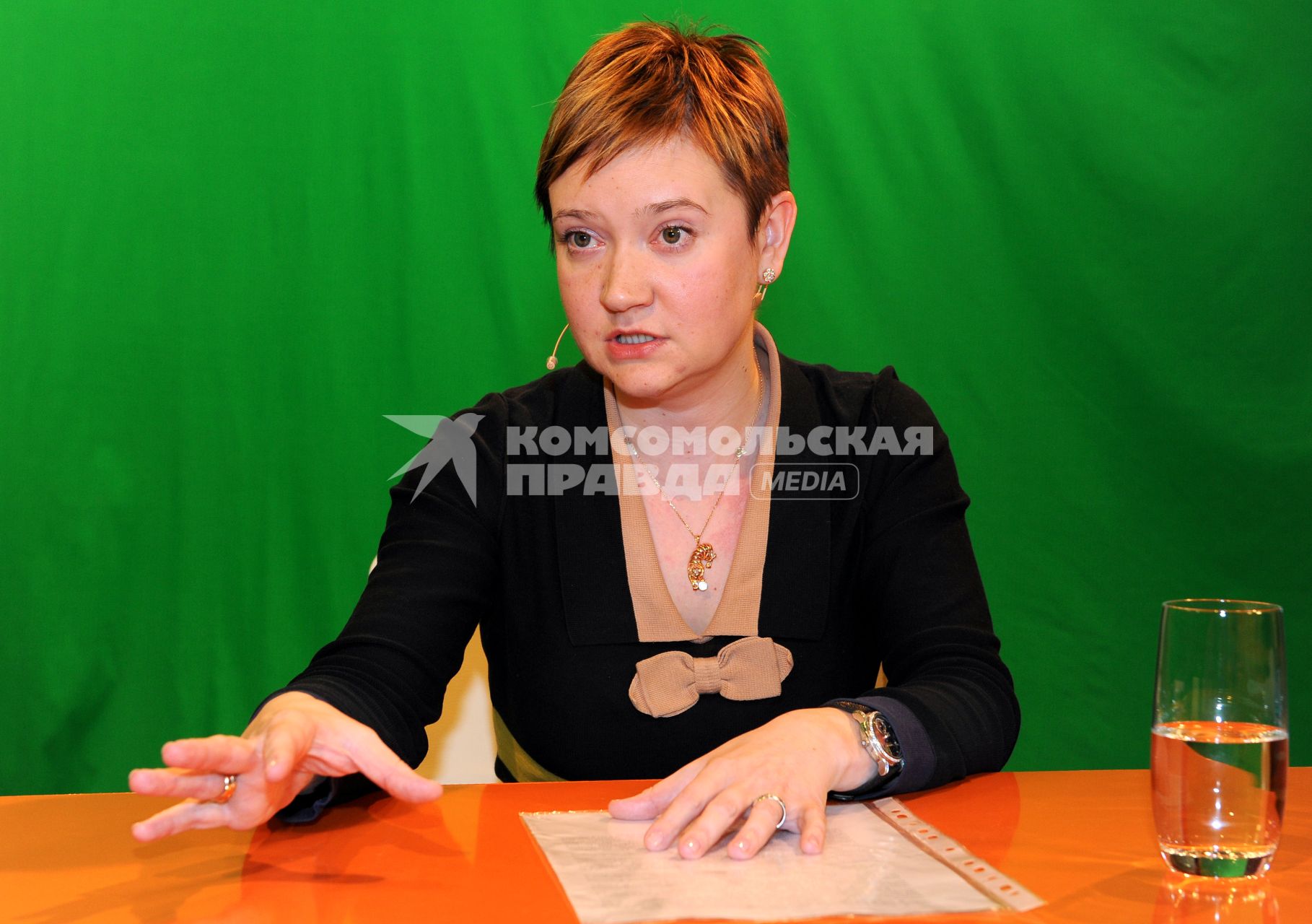 Член Общественной палаты Ольга Костина в ИД КП. 28 ноября 2011 года.