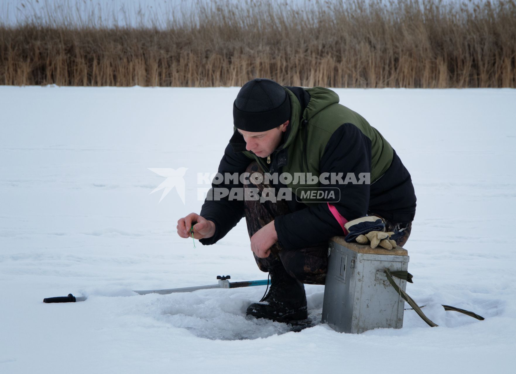 5 февраля 2011. Волгоградская область, Иловлинский район. Озеро Большой Ильмень. Соревнования по зимней рыбалке.