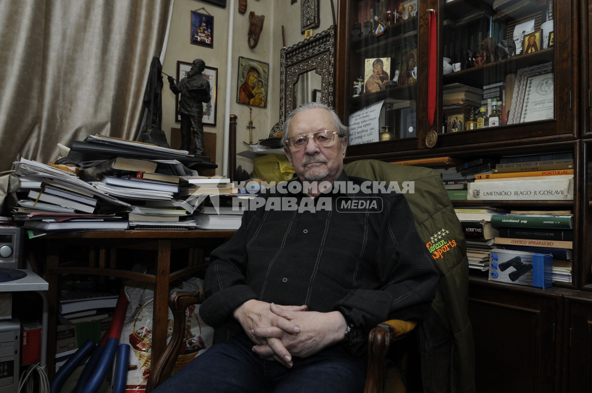 Внук художника Василия Верещагина Александр Плевако. 26 ноября 2009 года.