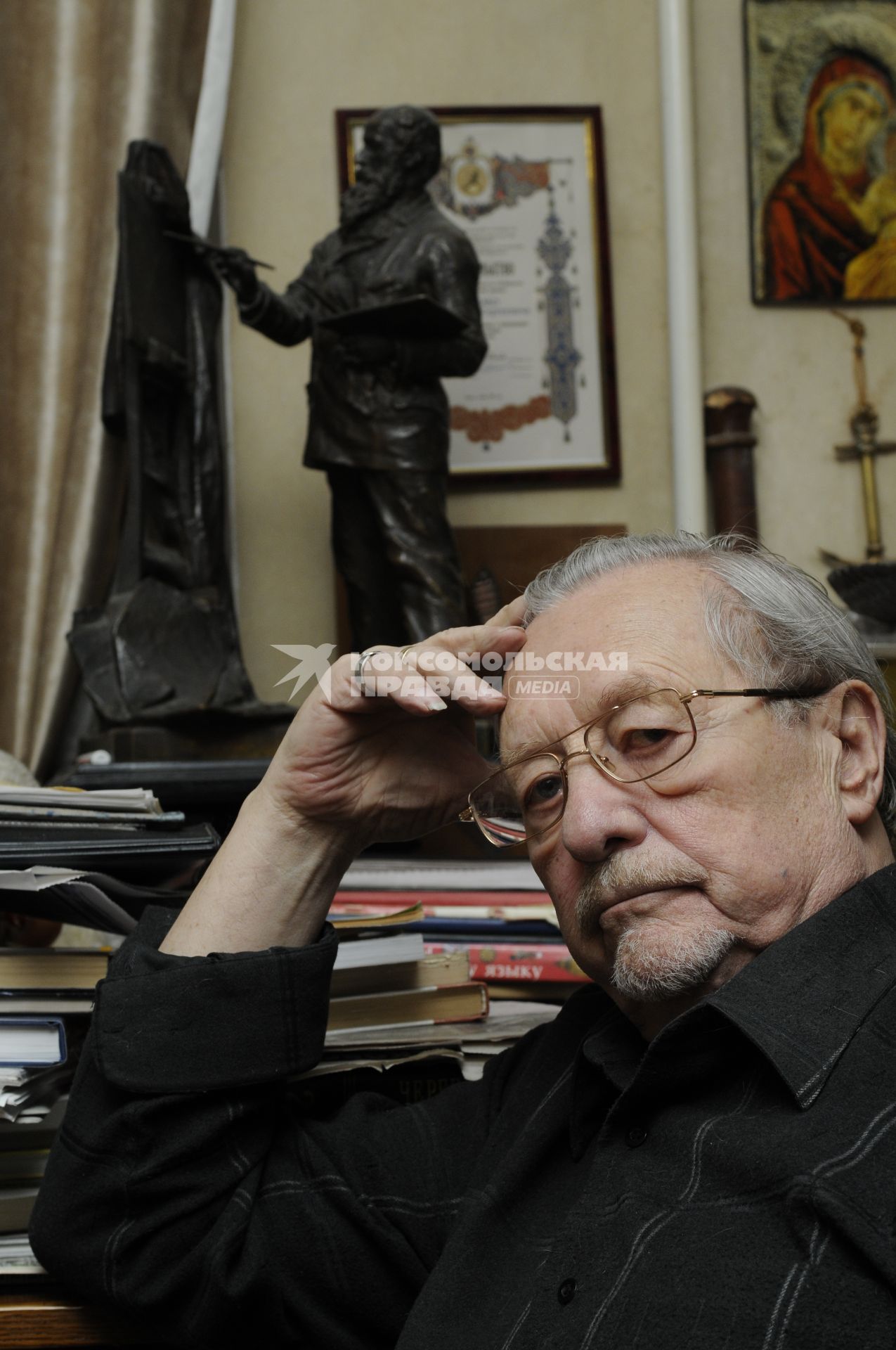 Внук художника Василия Верещагина Александр Плевако. 26 ноября 2009 года.
