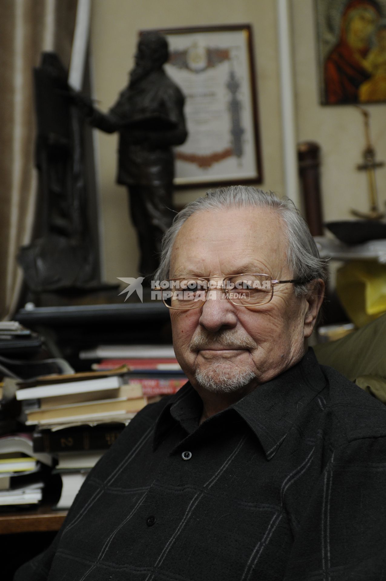 Внук художника Василия Верещагина Александр Плевако. 26 ноября 2009 года.