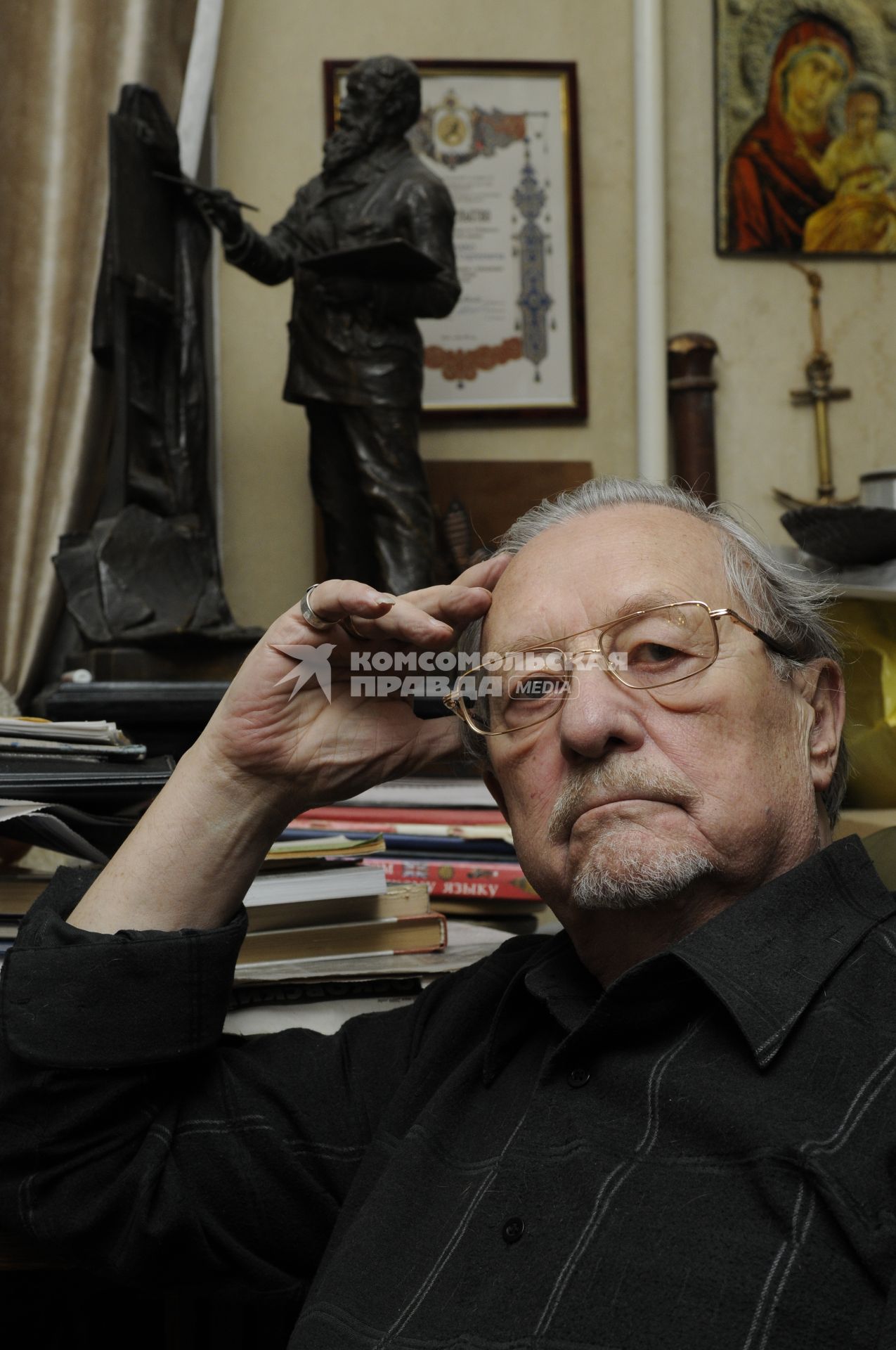 Внук художника Василия Верещагина Александр Плевако. 26 ноября 2009 года.