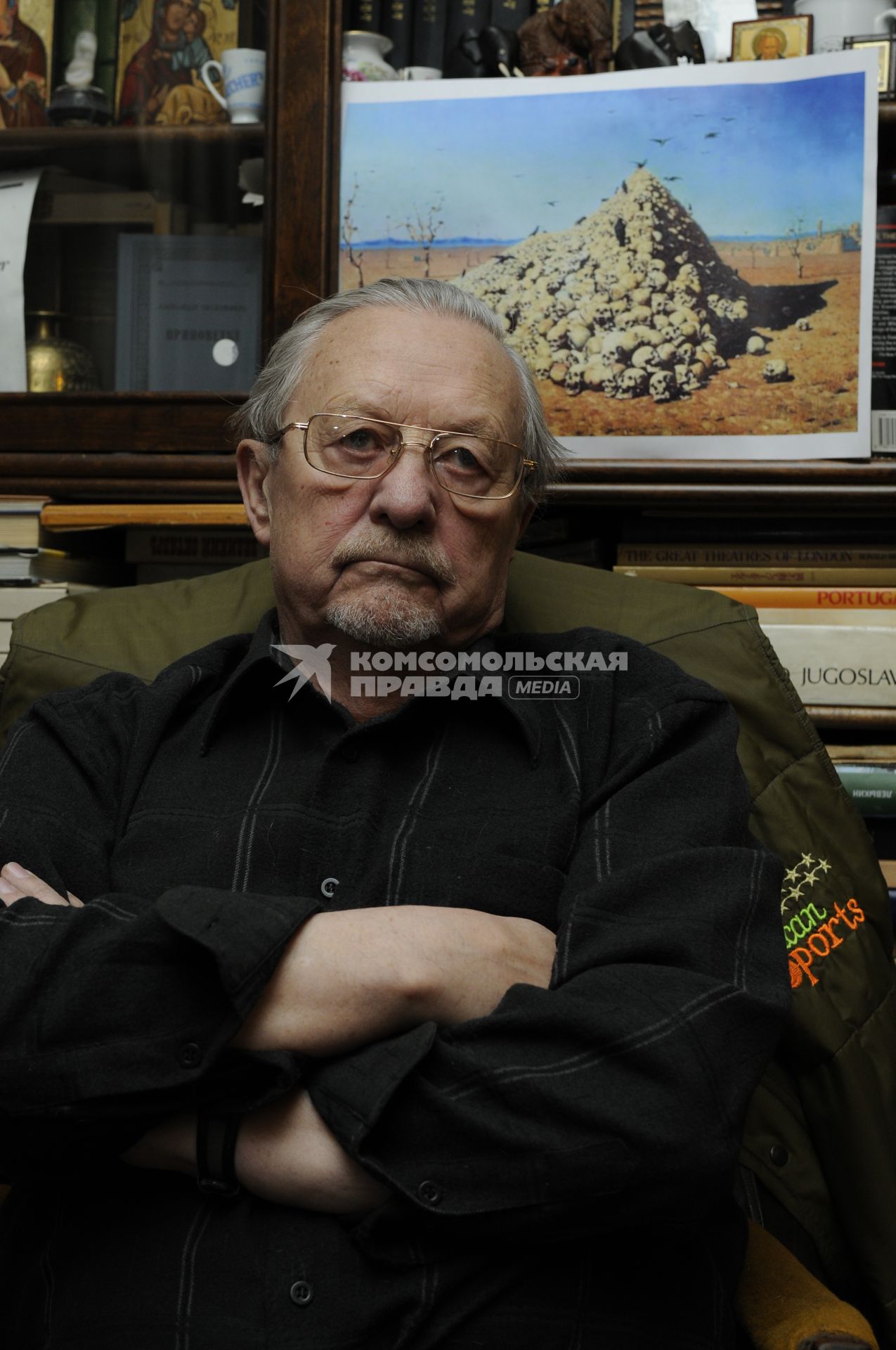 Внук художника Василия Верещагина Александр Плевако. 26 ноября 2009 года.
