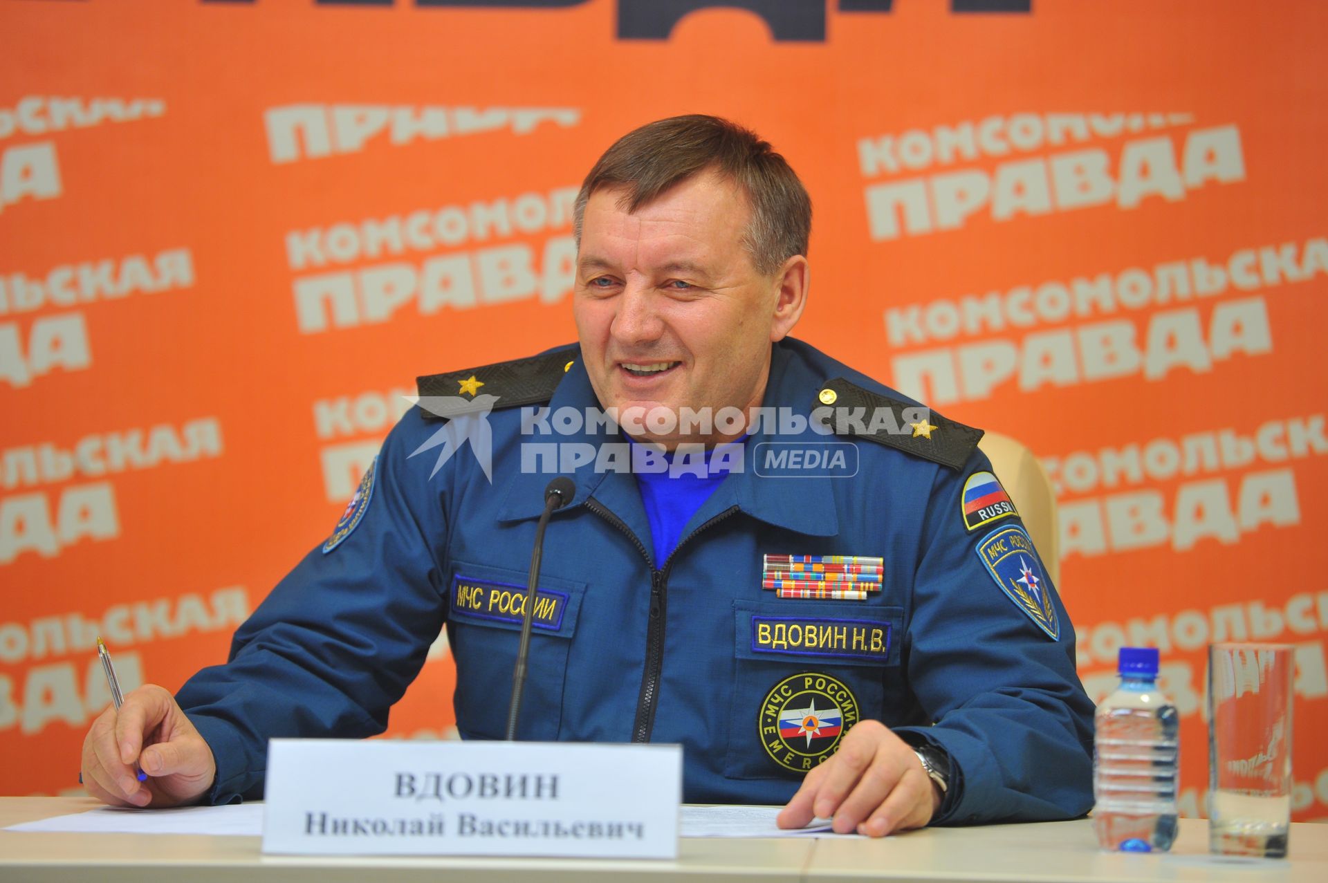 Вдовин Николай  - начальник Центра по проведению спасательных операций особого риска ЛИДЕР. 13 декабря 2011 года.