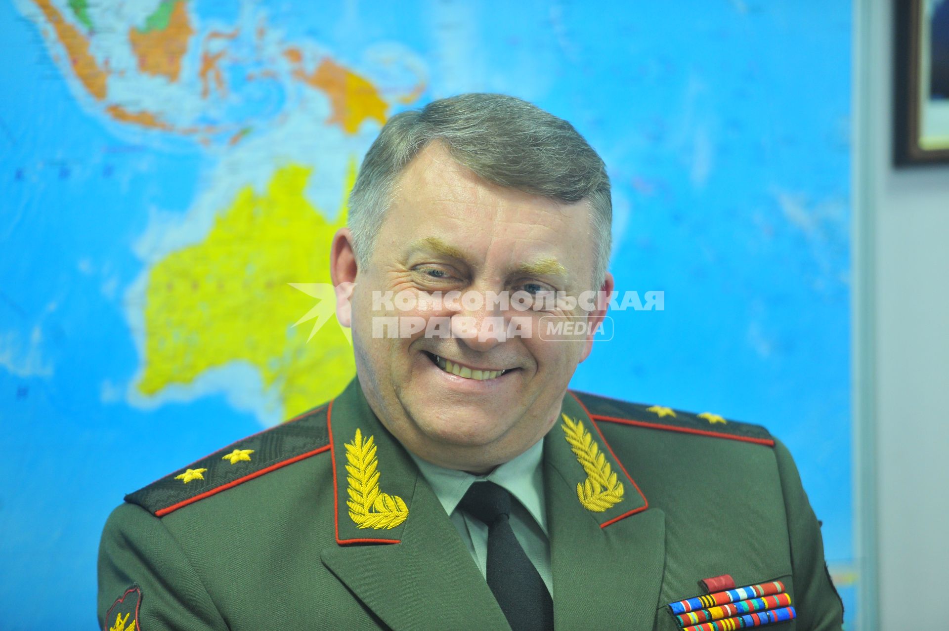 Генерал-лейтенант Сергей Каракаев командующий РВСН. В ИД КП. 13 декабря 2011 года.