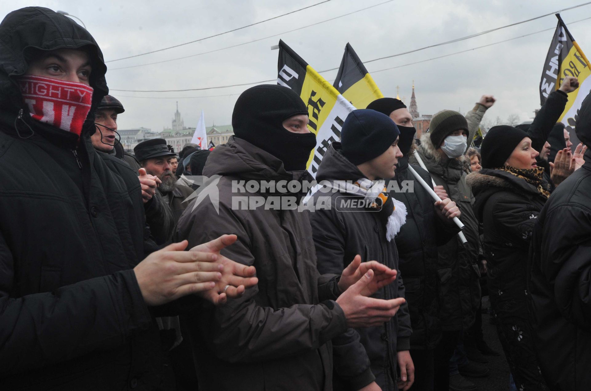 Санкционированный митинг против фальсификации результатов прошедших выборов в Госдуму РФ ЗА ЧЕСТНЫЕ ВЫБОРЫ на Болотной площади. 11 декабря  2011 года.