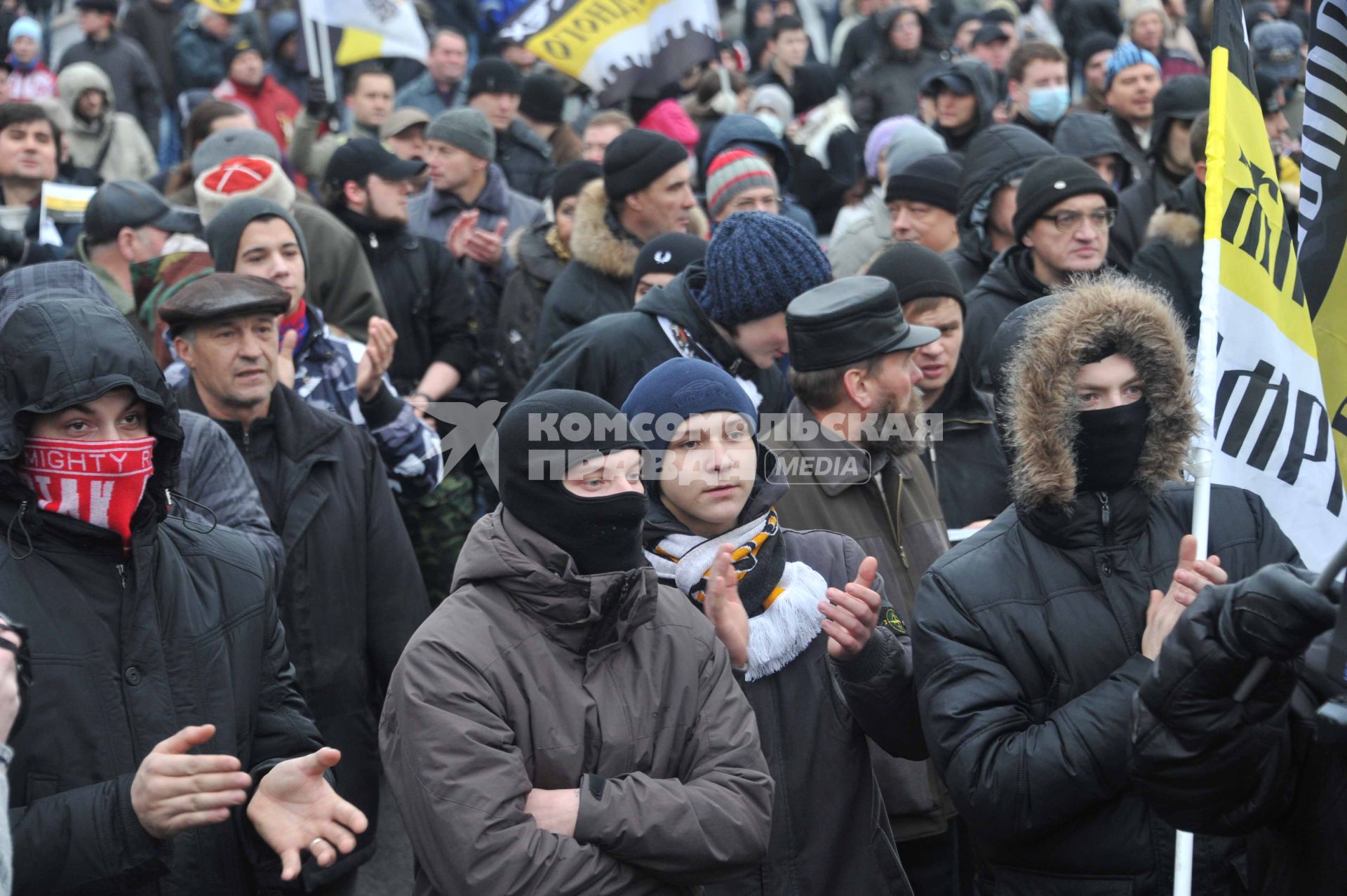 Санкционированный митинг против фальсификации результатов прошедших выборов в Госдуму РФ ЗА ЧЕСТНЫЕ ВЫБОРЫ на Болотной площади. 11 декабря  2011 года.