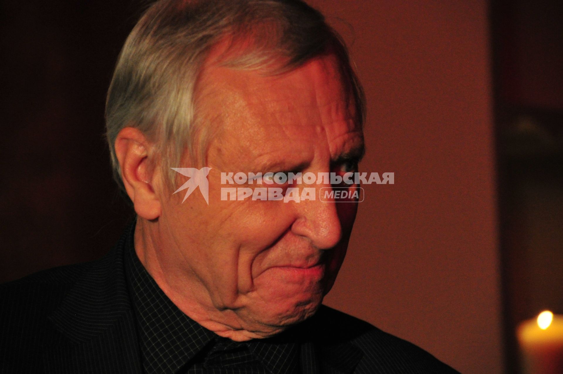 Режиссер Питер Гринуэй на церемонии награждения победителей V премии Кандинского. 14 декабря  2011 года.