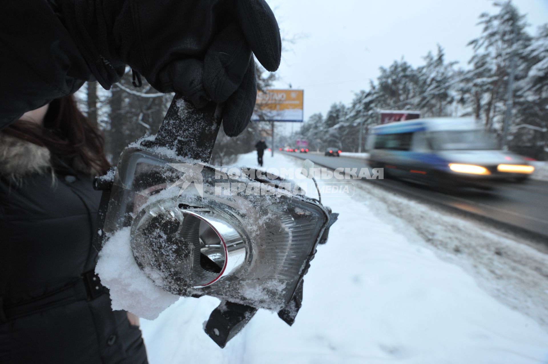 Последствия ДТП на Рублевском шоссе. 21 января  2011 года.