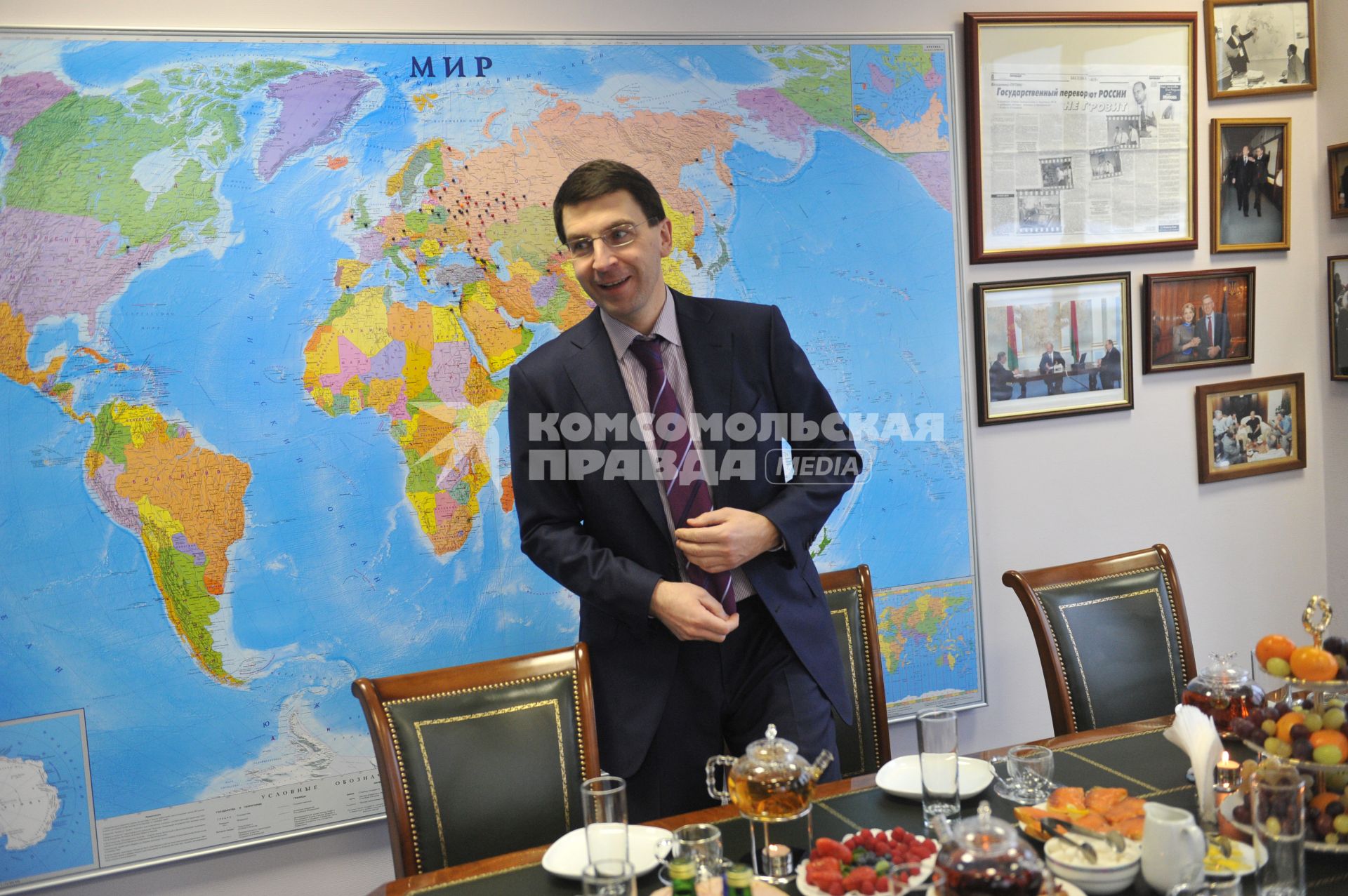 Министр связи и массовых коммуникаций РФ Игорь Щеголев. В ИД КП. 16 января 2012 года.