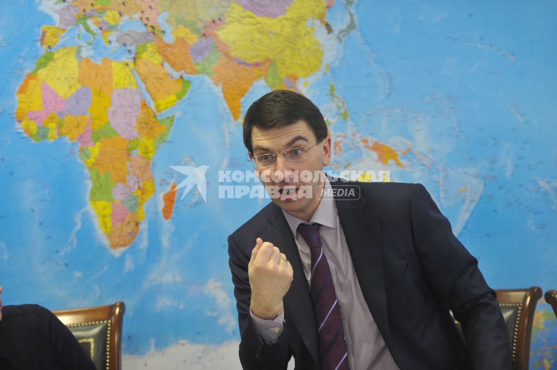 Министр связи и массовых коммуникаций РФ Игорь Щеголев. В ИД КП. 16 января 2012 года.