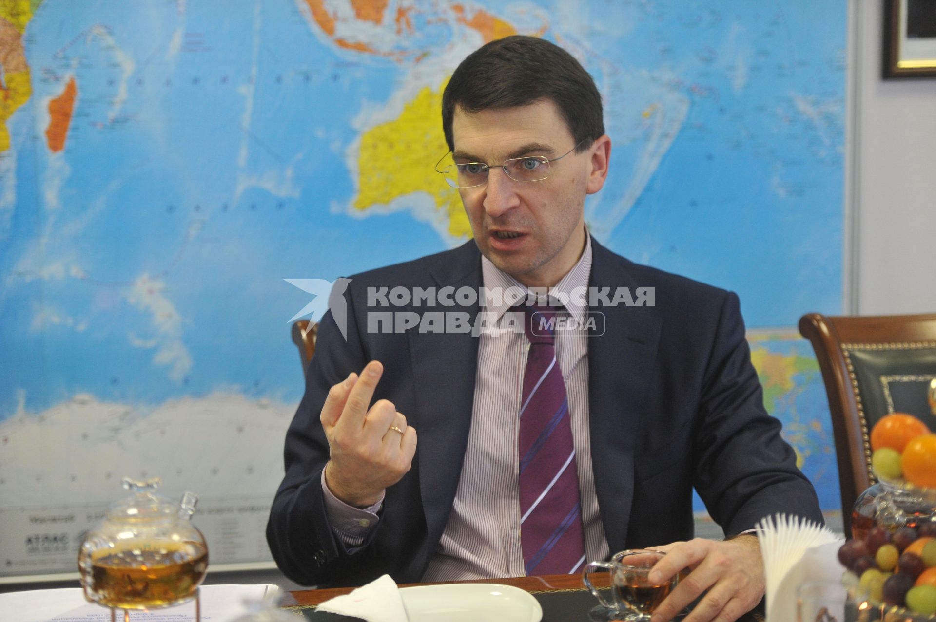 Министр связи и массовых коммуникаций РФ Игорь Щеголев. В ИД КП. 16 января 2012 года.