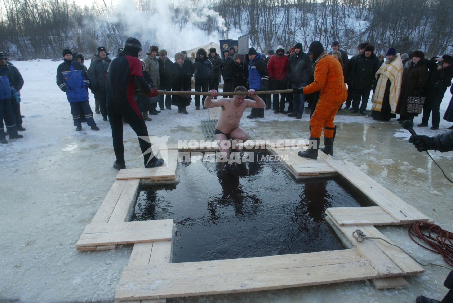 крещение близ петербурга 19.01.2006