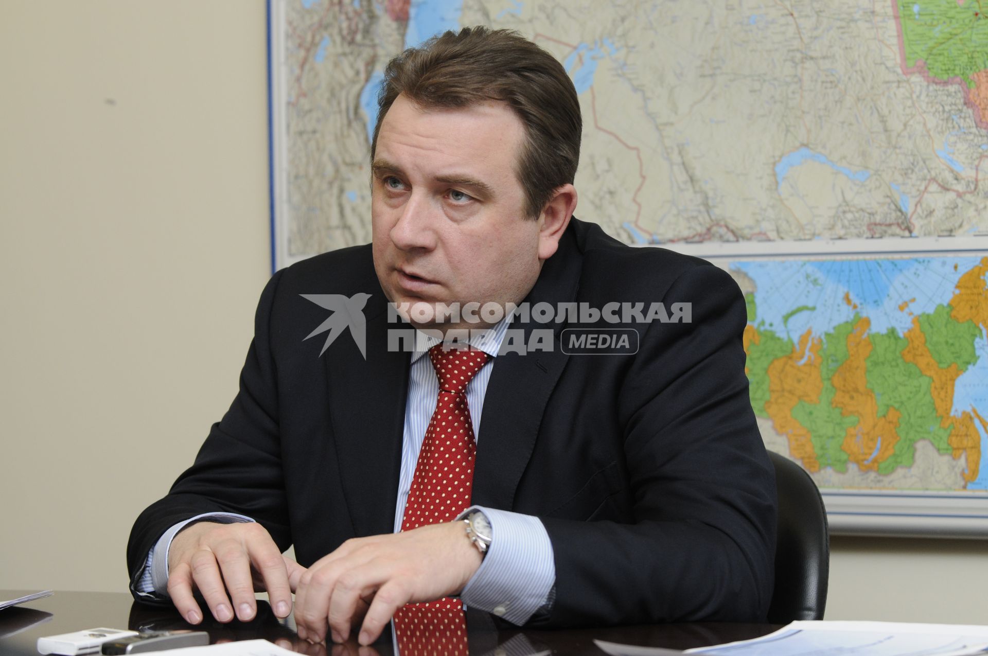 Директор департамента автомобильной промышленности министерства промышленности и торговли РФ Алексей Рахманов. 18 января 2010 года.
