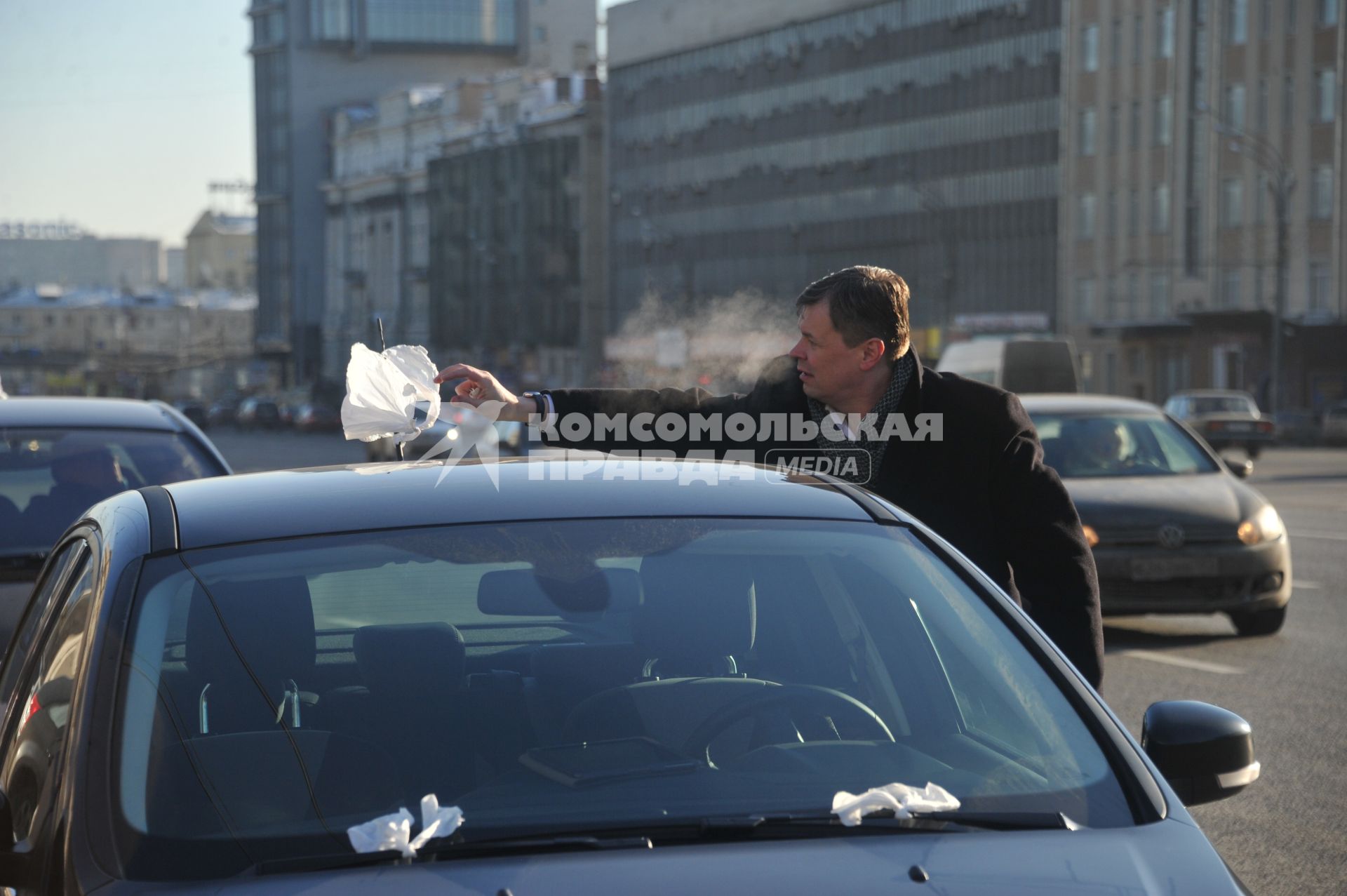 В Москве на Садовом кольце прошел автопробег  ЗА ЧЕСТНЫЕ ВЫБОРЫ. 29 января 2012