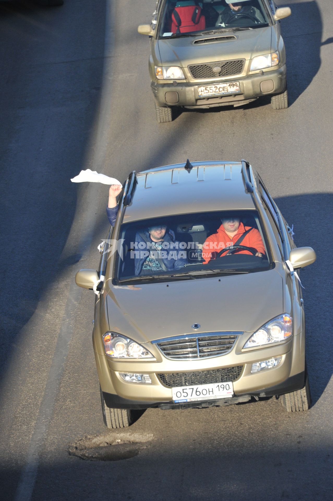 В Москве на Садовом кольце прошел автопробег  ЗА ЧЕСТНЫЕ ВЫБОРЫ. 29 января 2012