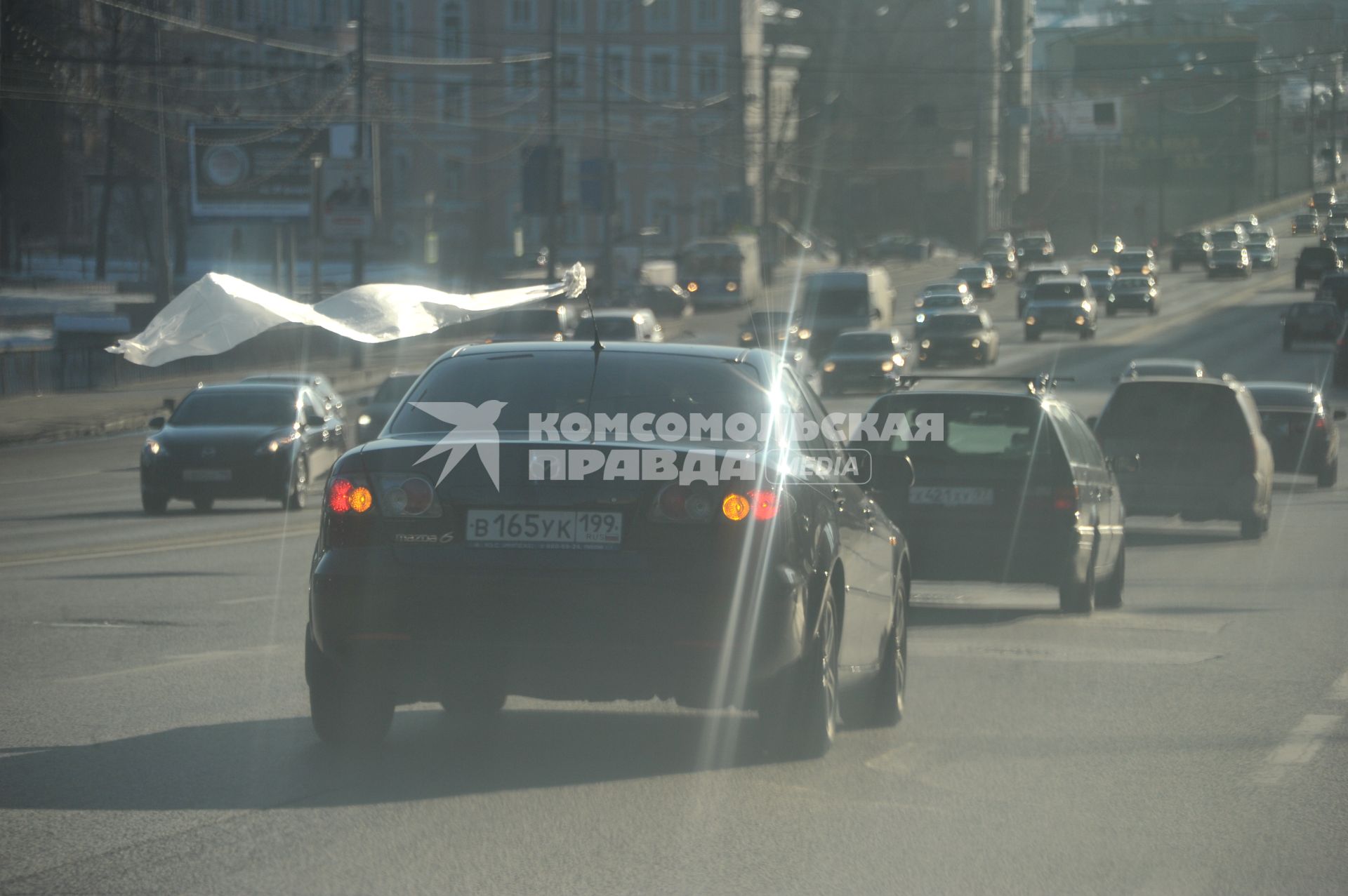 В Москве на Садовом кольце прошел автопробег  ЗА ЧЕСТНЫЕ ВЫБОРЫ. 29 января 2012