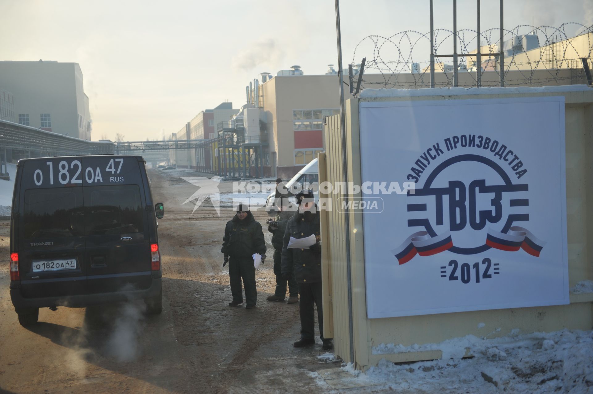 Тихвинский вагоностроительный завод (ТВЗ), входящий в структуру группы компаний ИСТ. Тихвин. Ленинградская область. 30 января 2012 года.