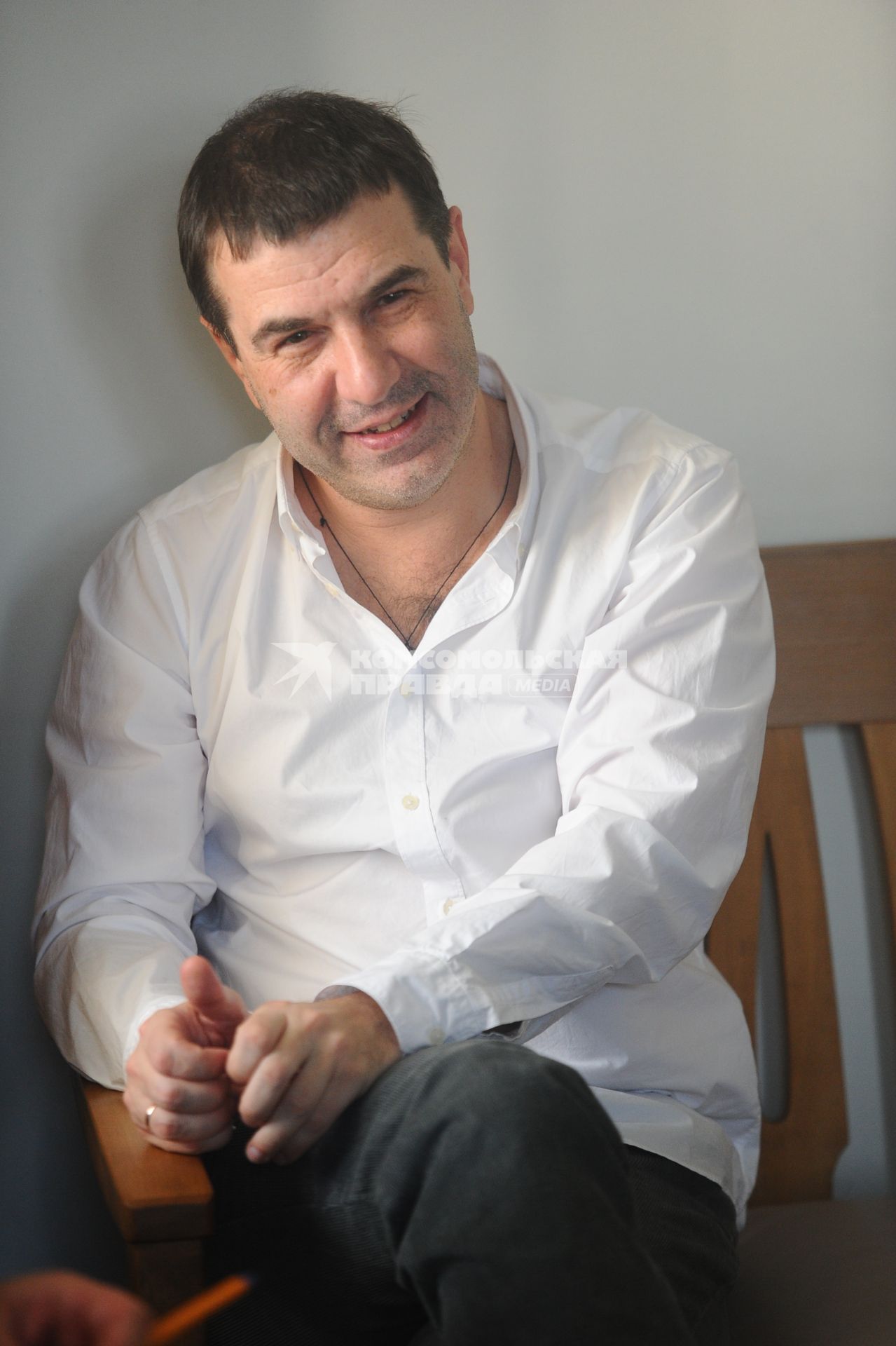 Театр `Школа современной пьесы`. На снимке:  писатель, драматург и актер Евгений Гришковец.