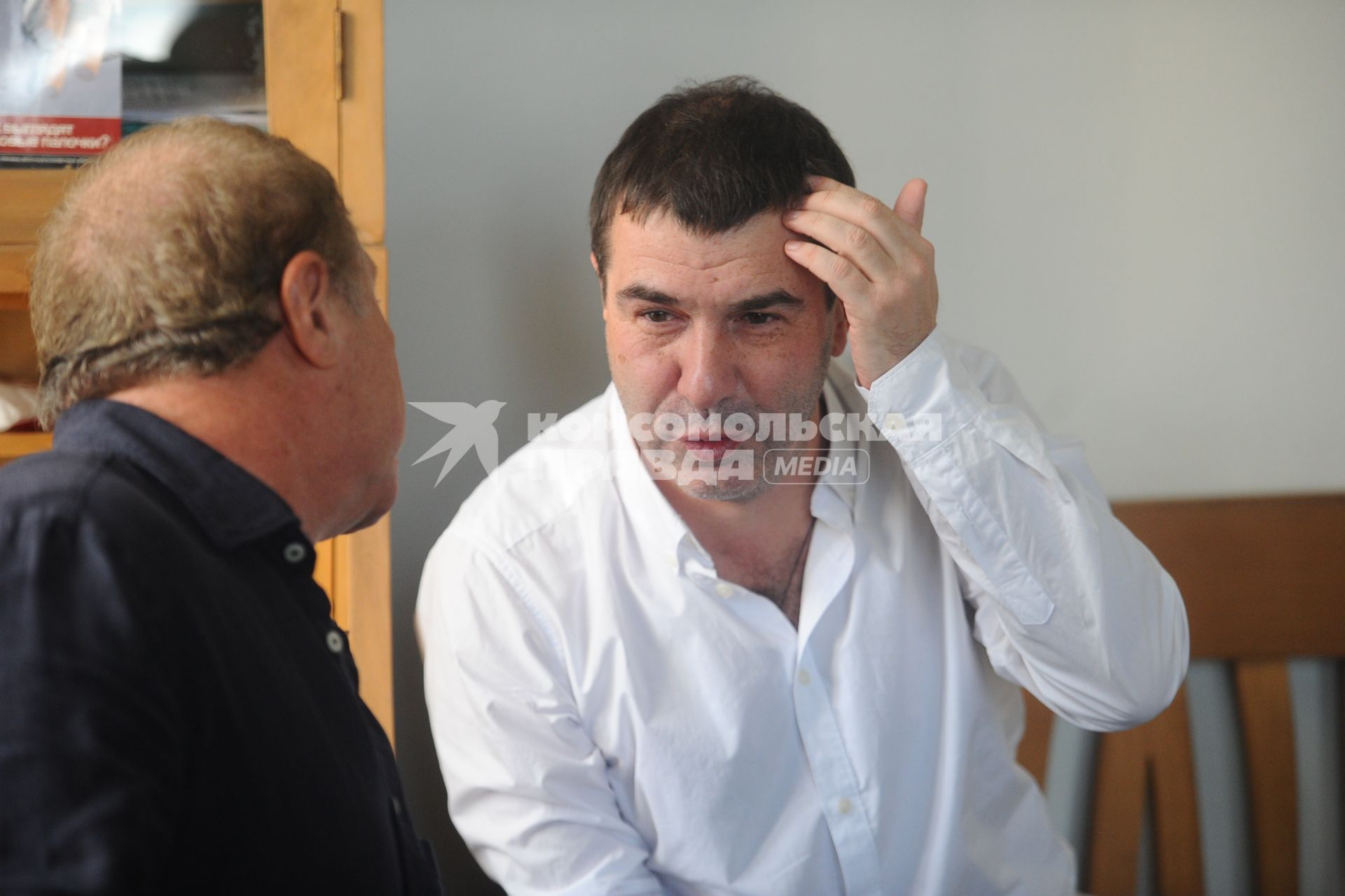 Театр `Школа современной пьесы`. На снимке:  писатель, драматург и актер Евгений Гришковец.