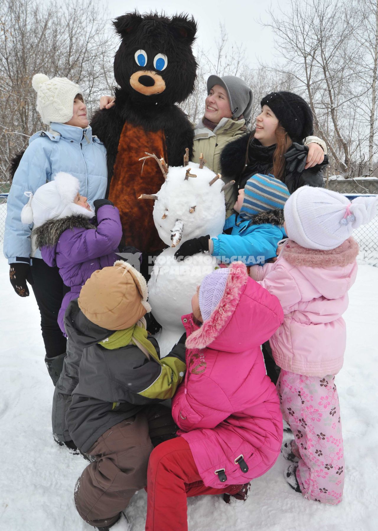 Празднование Масленицы.