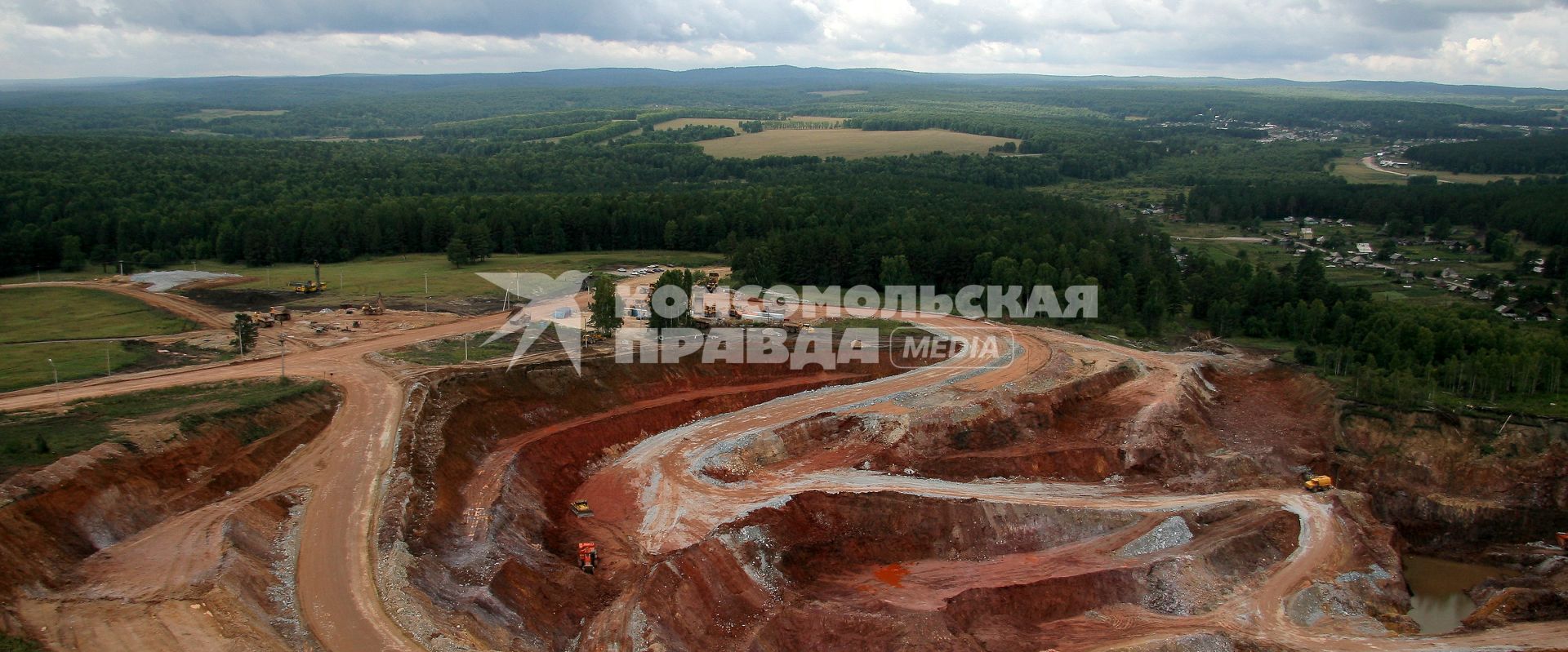 Гурьевское горно-рудное производство меди. Общий вид на разрез.