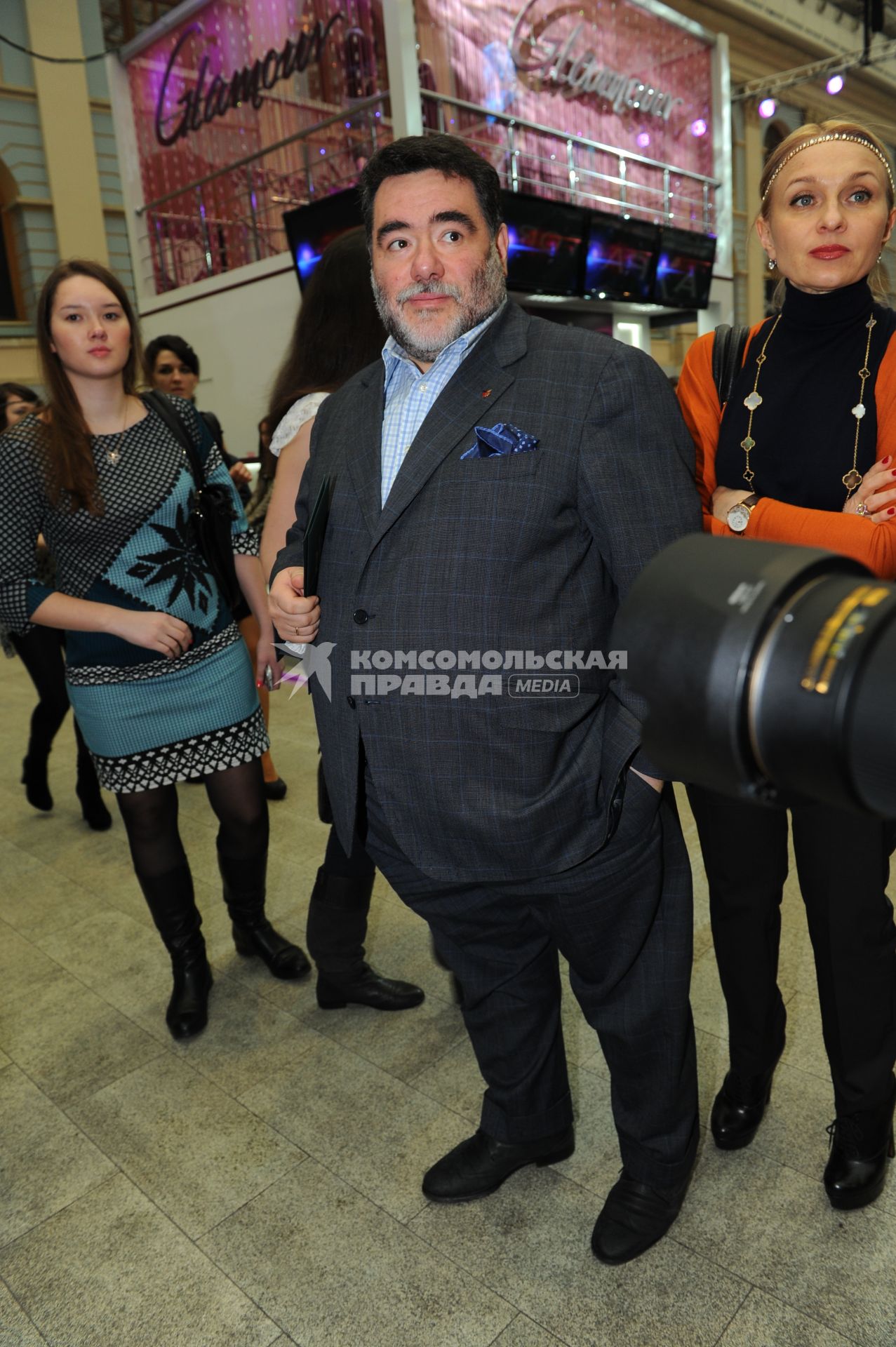 Гостиный Двор. Неделя моды в Москве `Volvo Fashion Week Moscow`. На снимке: президент компании Bosco di Ciliegi Михаил Куснирович.
