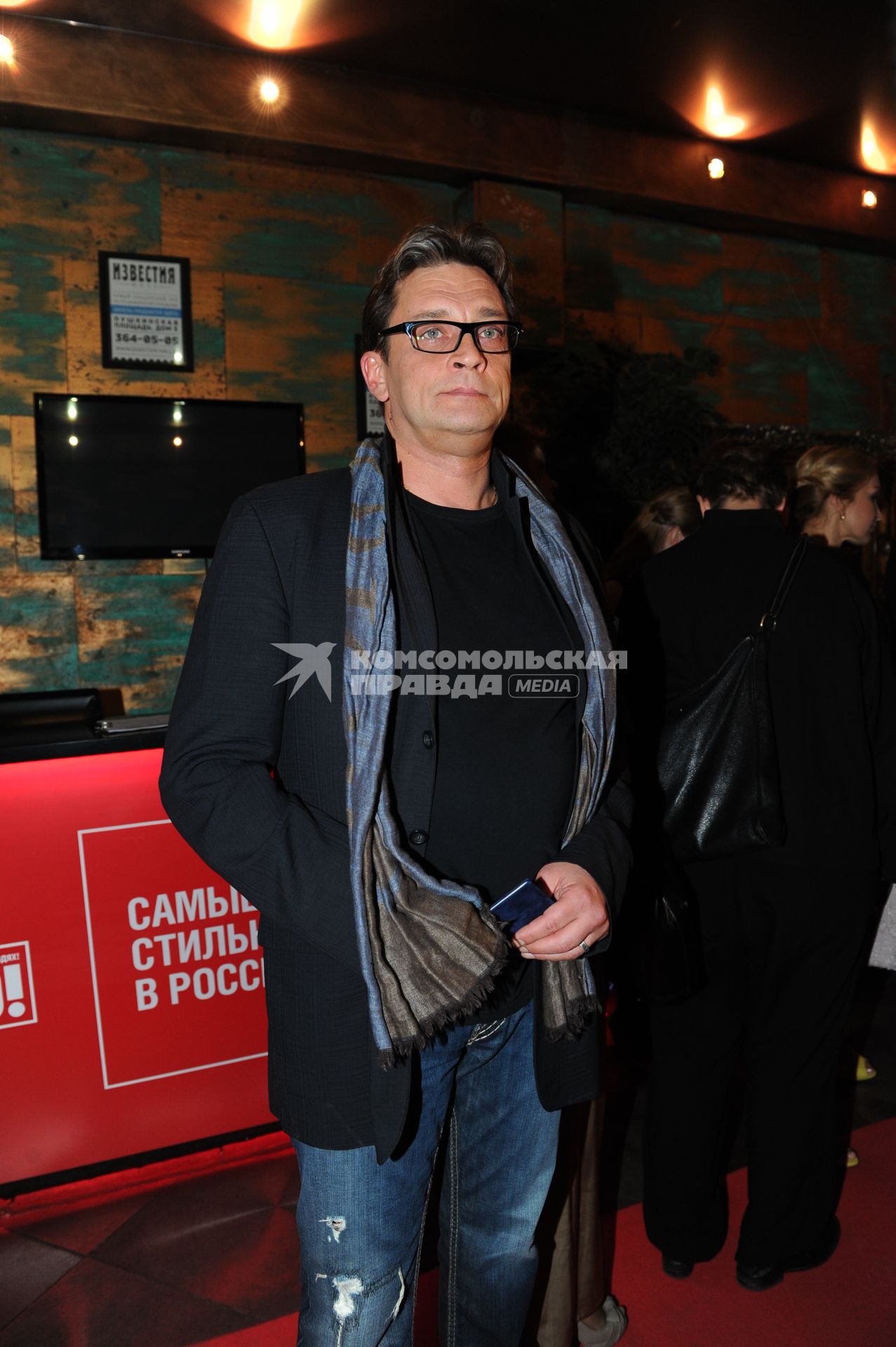 Известия Hall. Вручение премии `Самые стильные в России 2012` от журнала `Hello!`. На снимке: актер Александр Домогаров.
