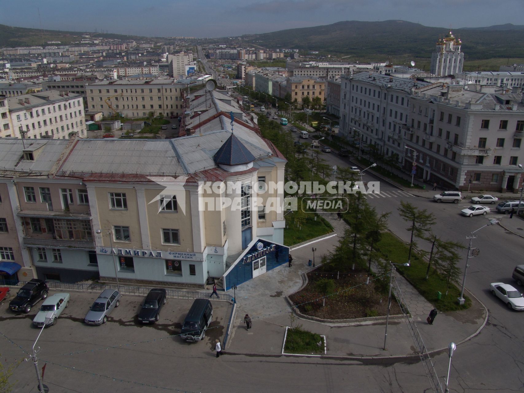 Виды Магадана. На снимке: панорама города.