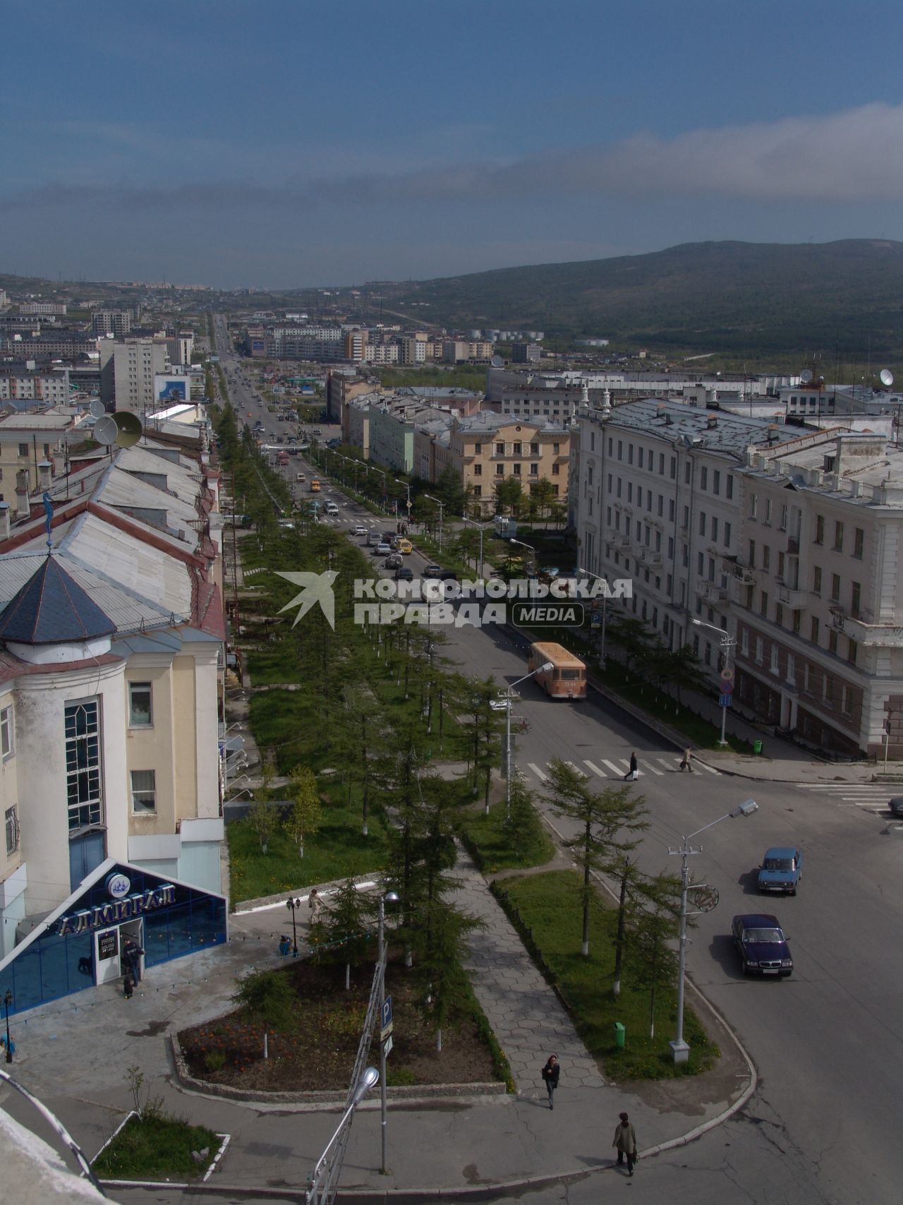 Виды Магадана. На снимке: панорама города.