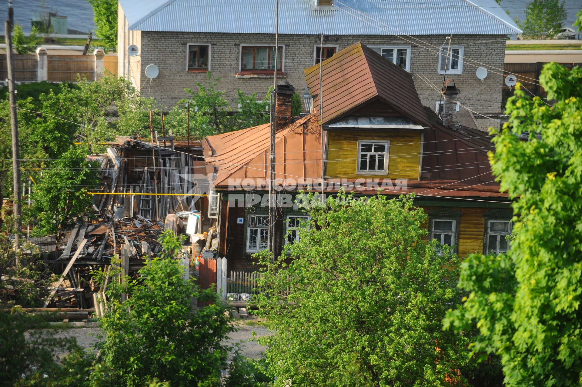 Жилые дома в городе Плесе.