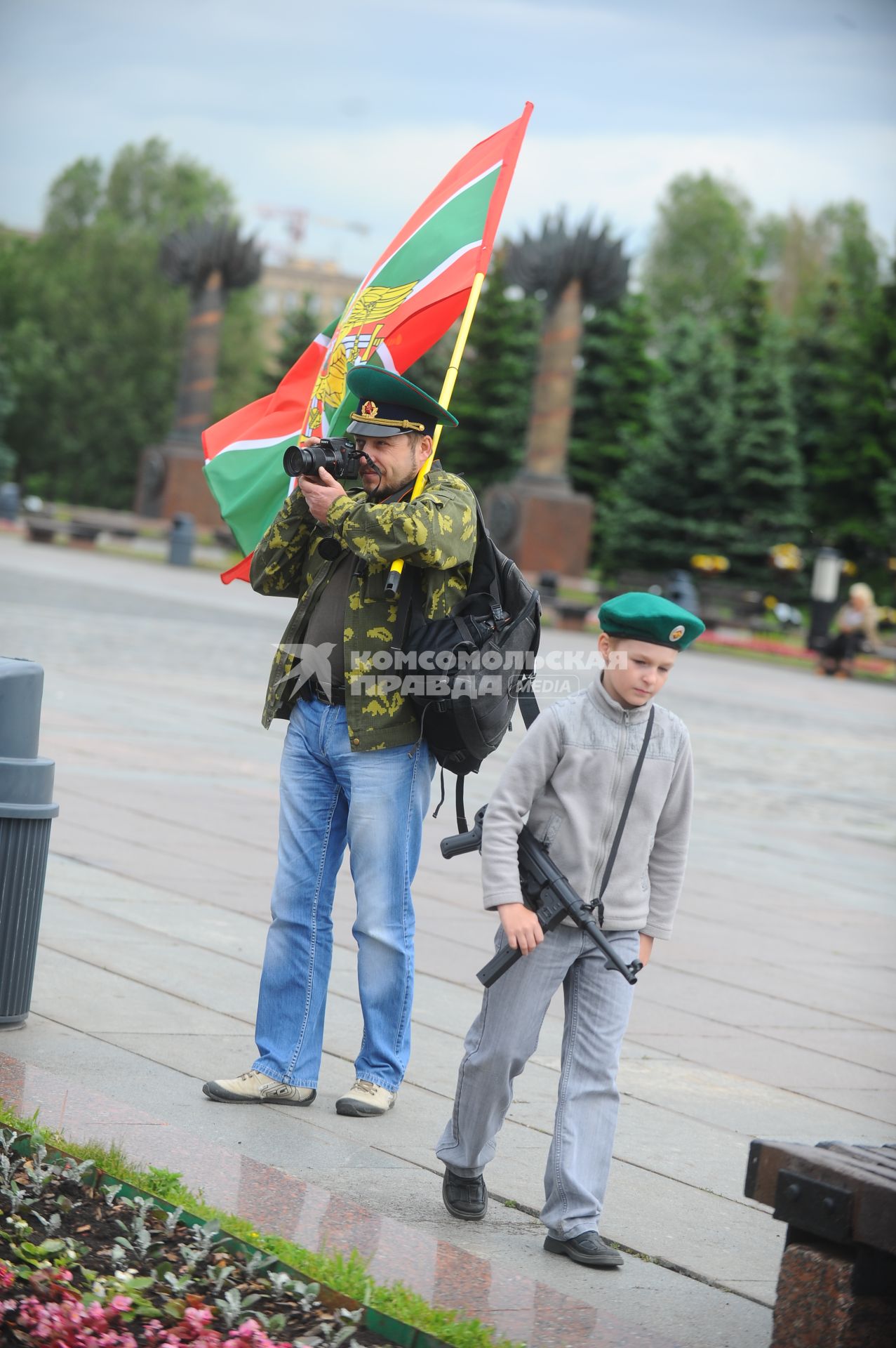 День пограничника на Поклонной горе.