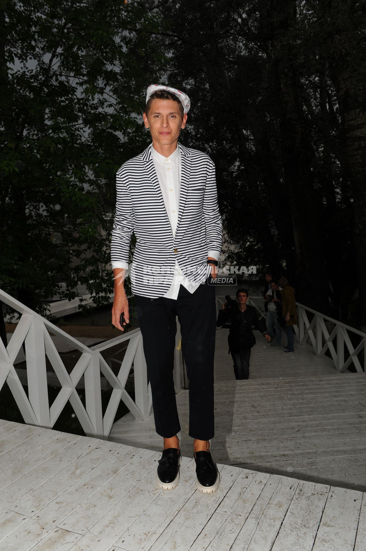 Церемонии вручения премии телеканала Fashion TV `Fashion Summer Awards 2012` в ресторане `Royal Bar`. На снимке: стилист Влад Лисовец.